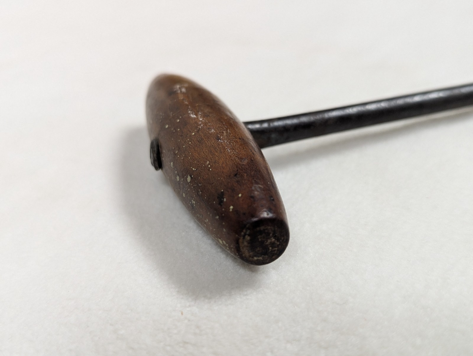 Antique Hand Gimlet Auger Drill Civil War Era Artillery Cannon Tool Metal Wood