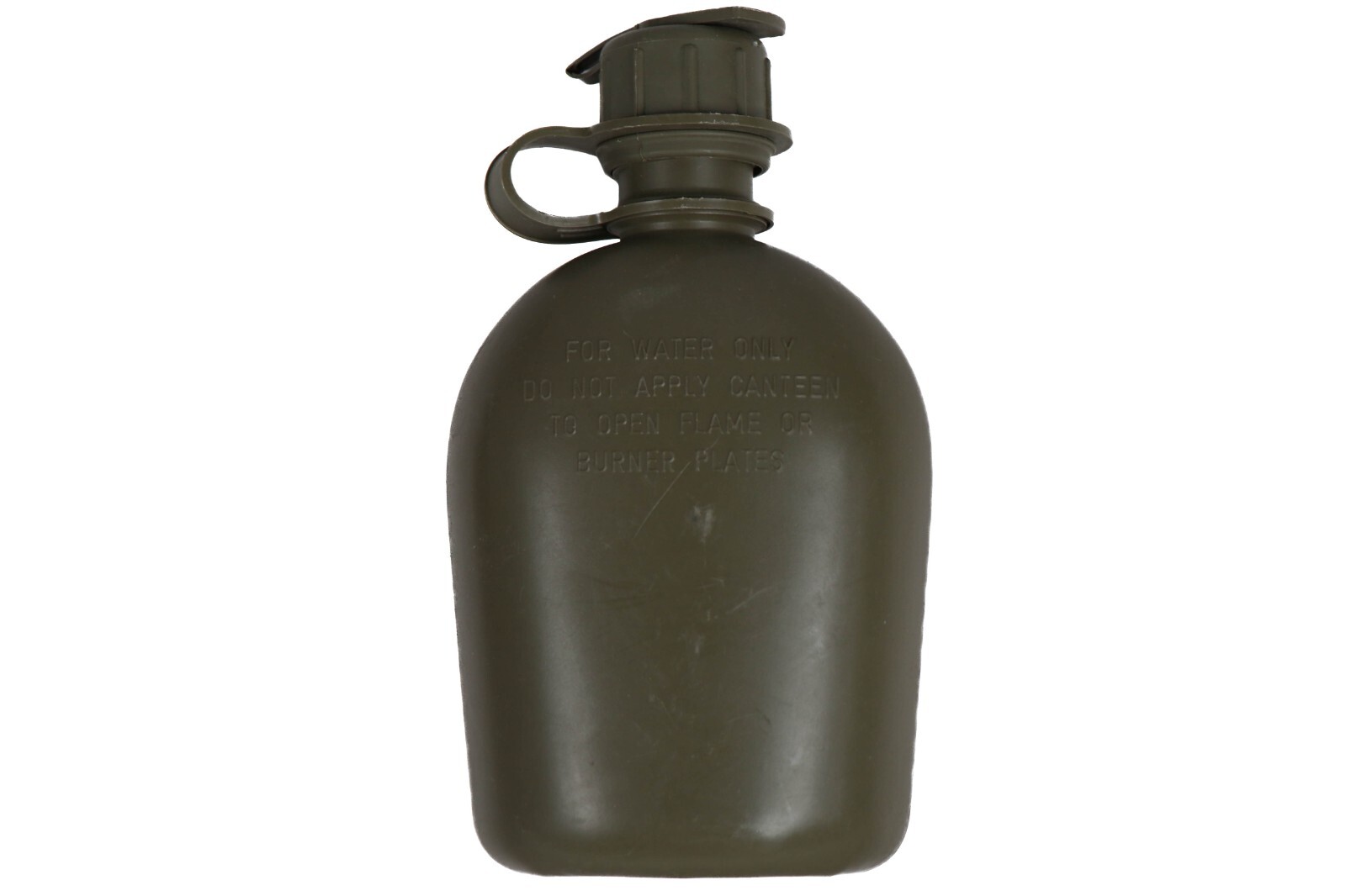 US Military 1 Quart Canteen Hard Plastic OD Green 1QT ALICE Cap Army Field Gear