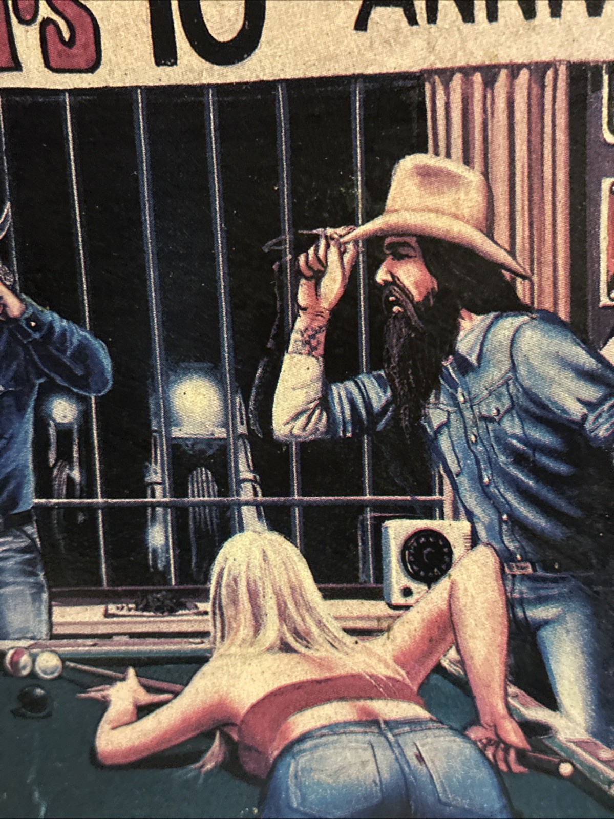 Awesome Vintage Easy Riders 10th Anniversary Wall Hanger 20” Long 16”tall