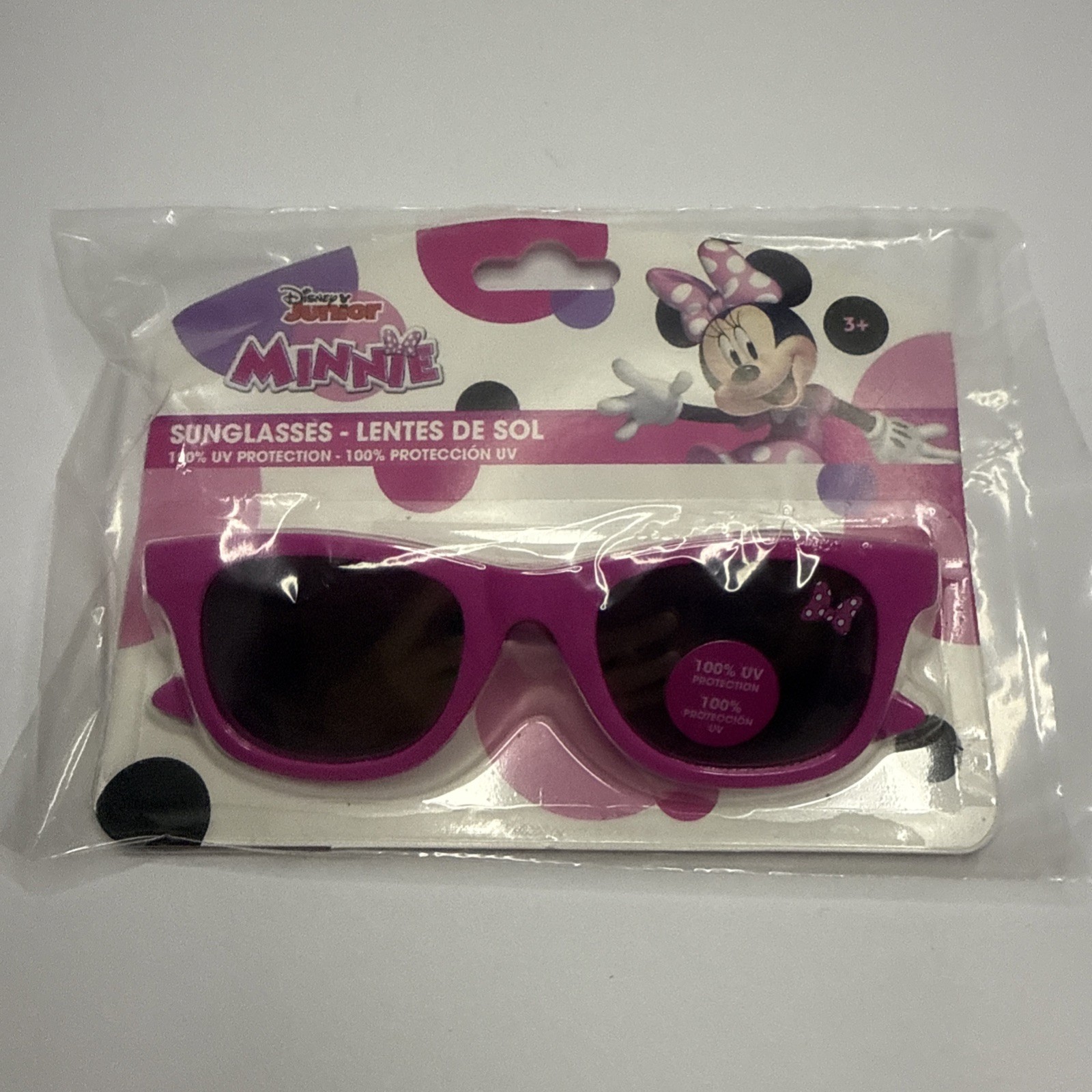 Girls Kids Sunglasses 3+ UVA UVB Protection Disney Minnie Pink