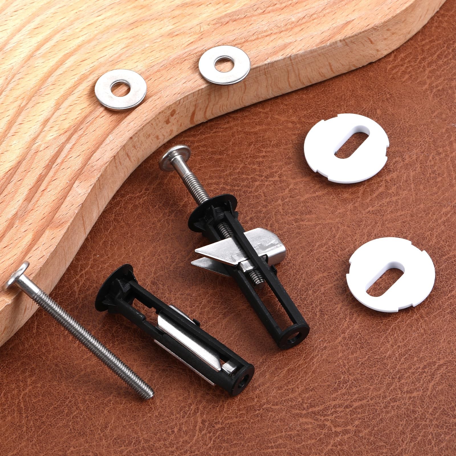 2Pcs Toilet Seat Screws Kit, Heavy Duty Stainless Steel Toilets Bolts Toilets...