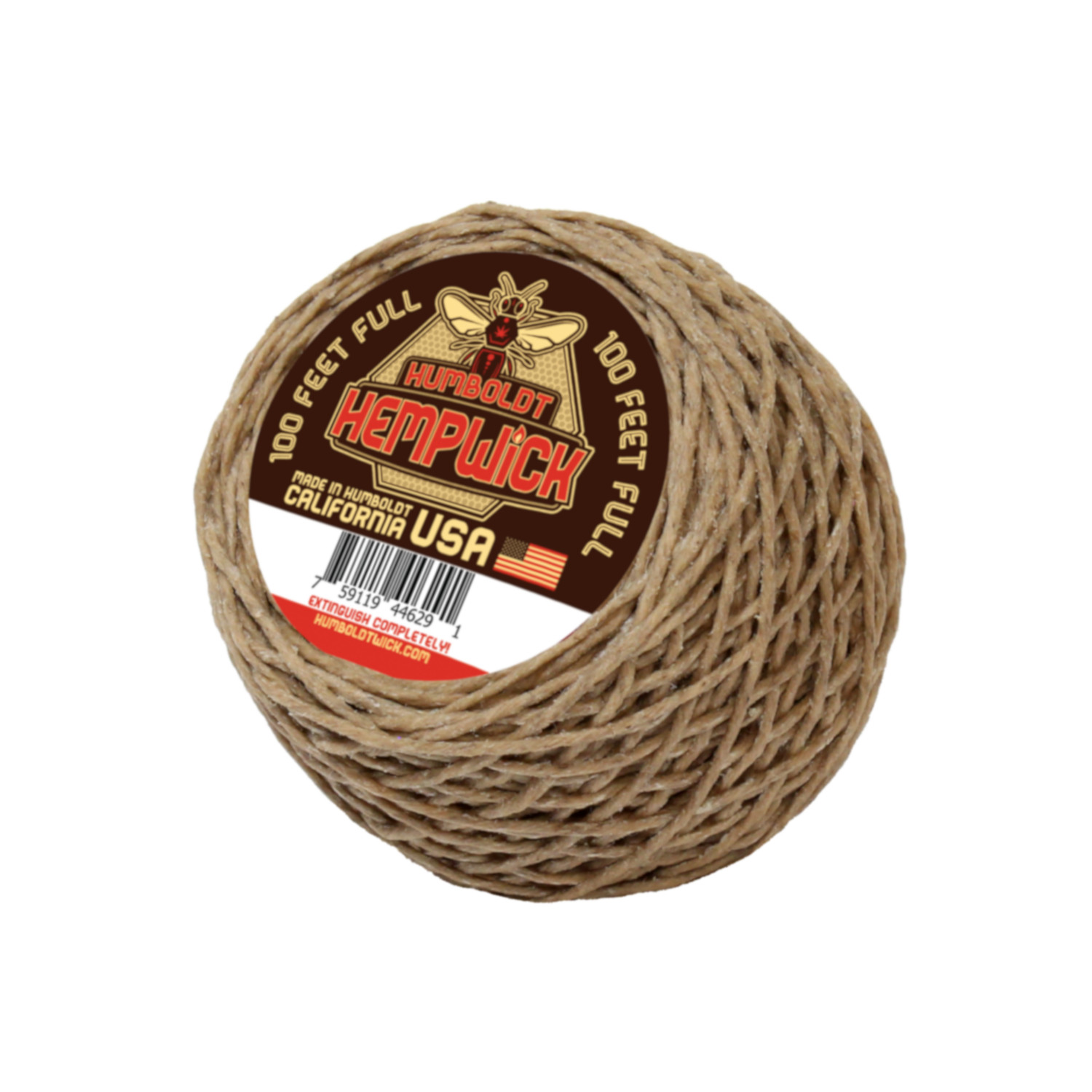 Organic Humboldt Hemp Wick® - 100 Feet 1mm Full Flame - MADE IN USA