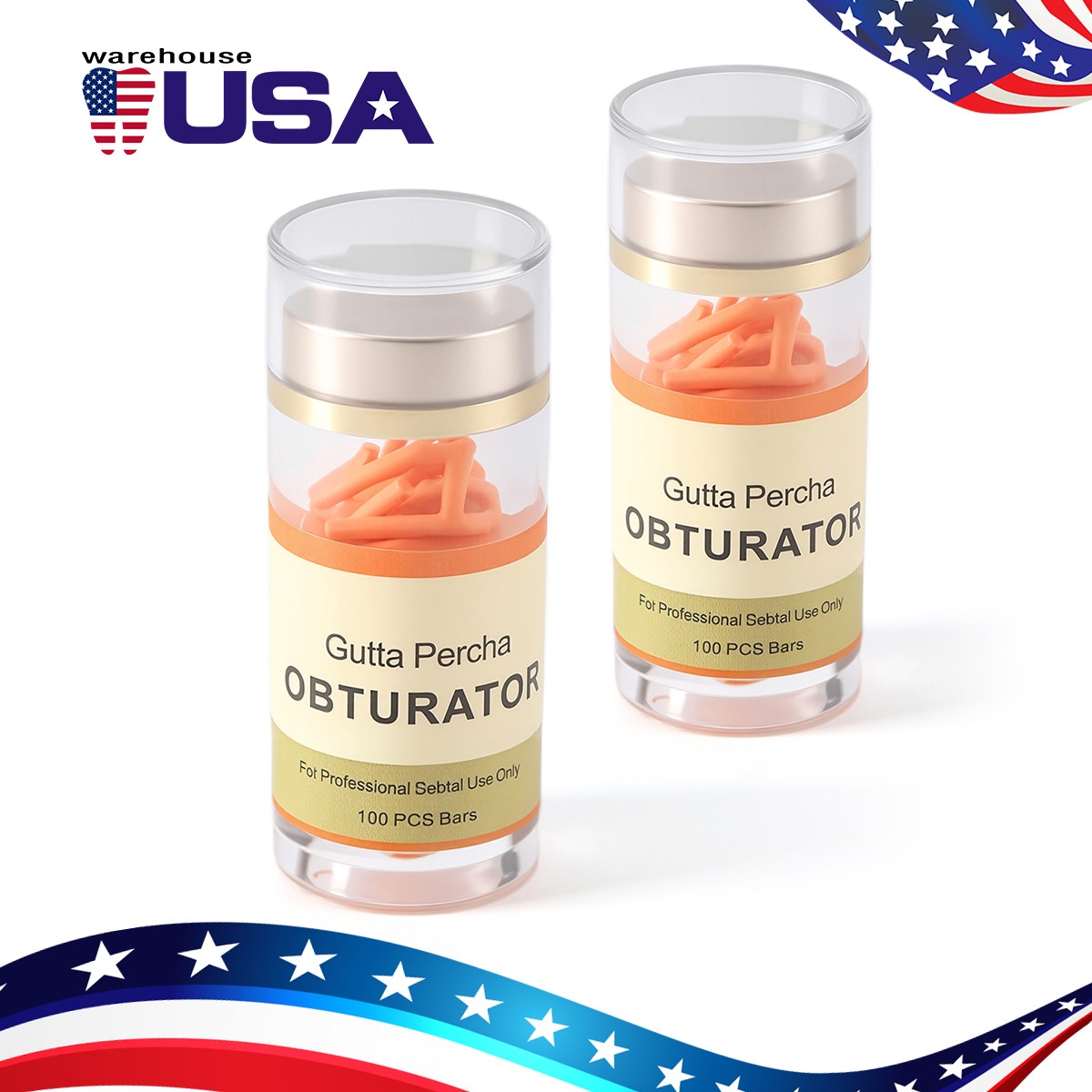 100Pcs Dental Endodontic Gutta Percha Pellets Bar for Obturation System Pen/Gun