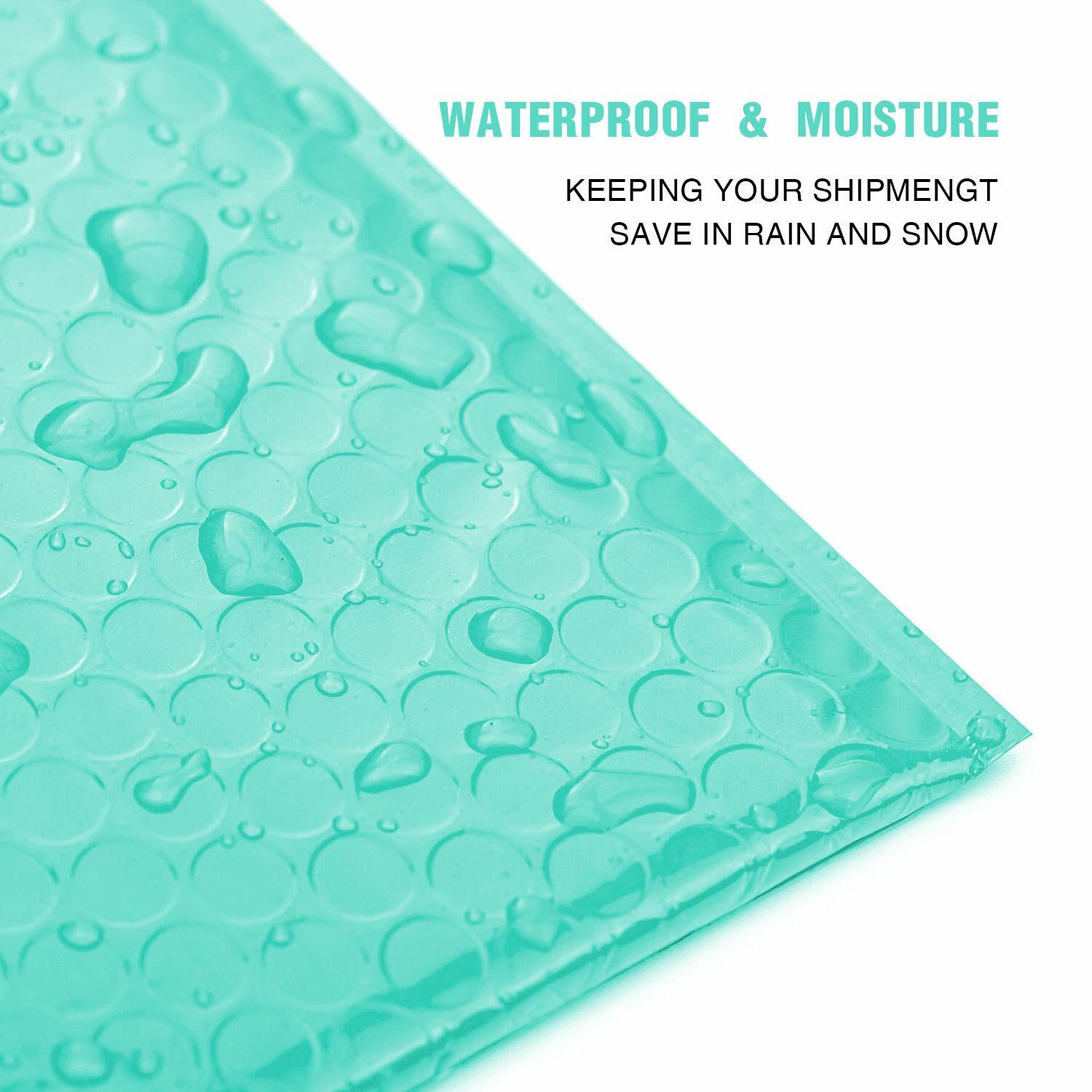 1000 pcs Teal Poly Bubble Padded Envelopes Self-Sealing Mailers 6X10 (Inner 6x9)