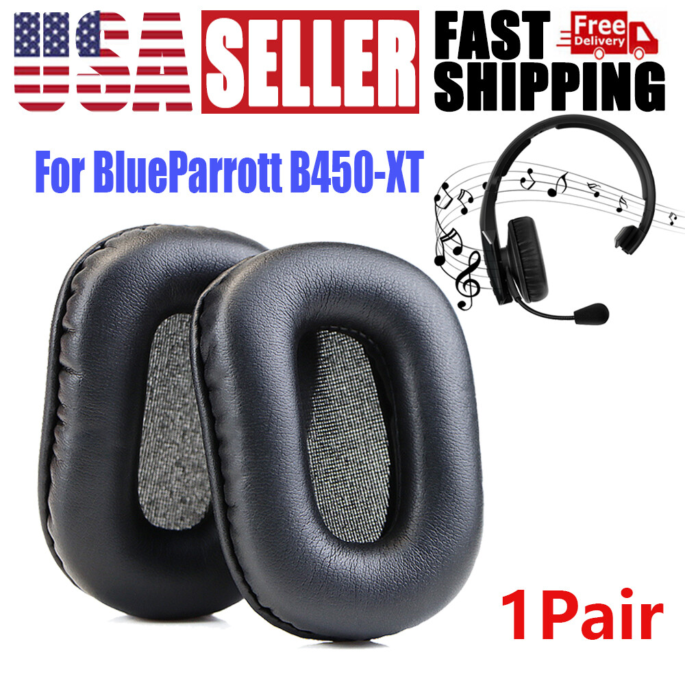 1Pair Ear Pads for Blue Parrot VXi B450XT Headset Replacement Foam Cushion Cover
