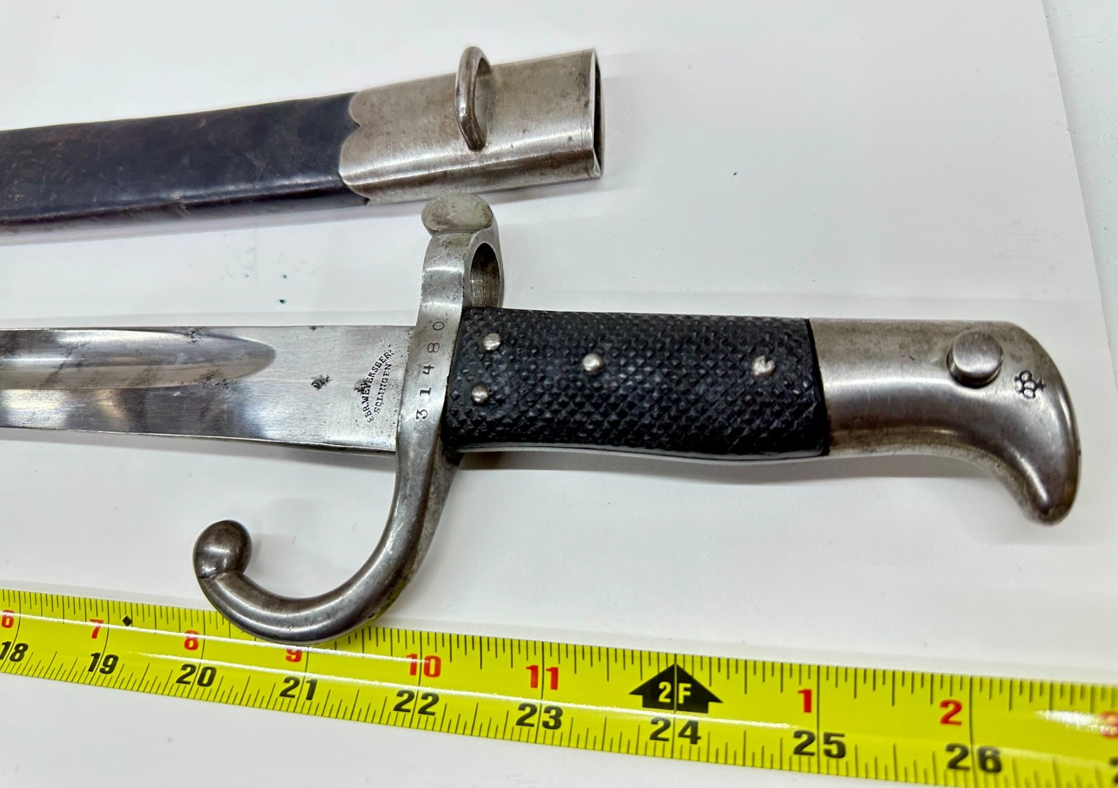 Remington 1867 Rolling Block Bayonet Sword Solingen