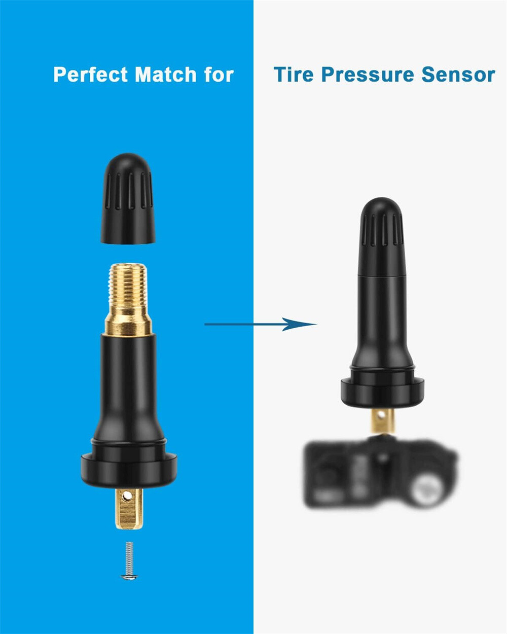 50/100/200/500 TPMS Valve Stem Rubber Rebuild Kit for Tire Pressure Sensor 20008