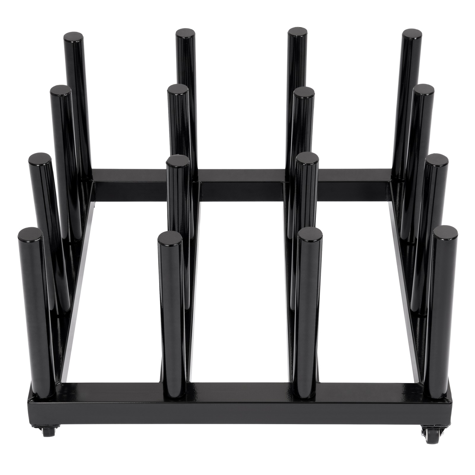 1200LBS Vinyl Cart Mobile Media Rack w/ Casters 16 Rolls Digital Media Storage