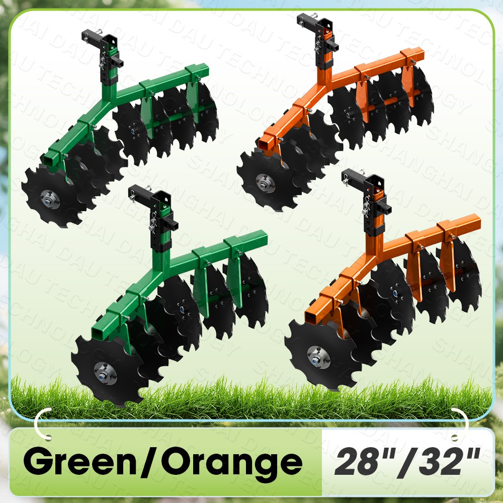 NEW Cut Width Disc Plow Harrow With 2" Receiver Hitch Mount for ATVs /UTVs Heavy