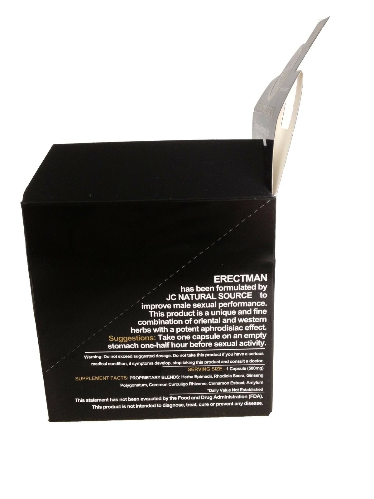 Erect-Man Extreme Potency Male Enhancement Pill! Last up to 3 Days! -10 Pills!