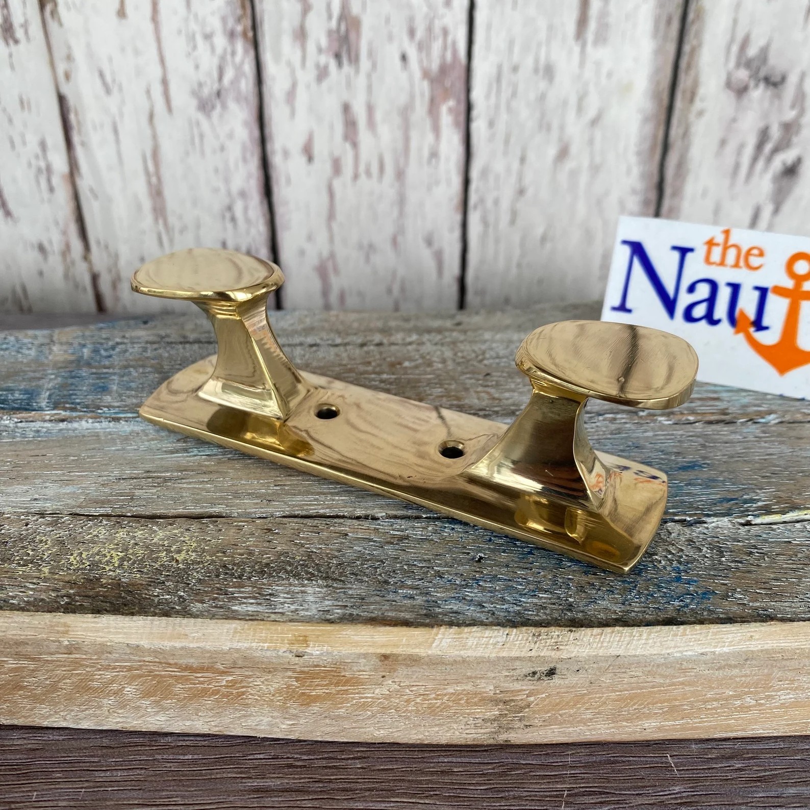 Double Hook Brass Wall Cleat, Marine Boat Dock Hanger Handle For Ropes