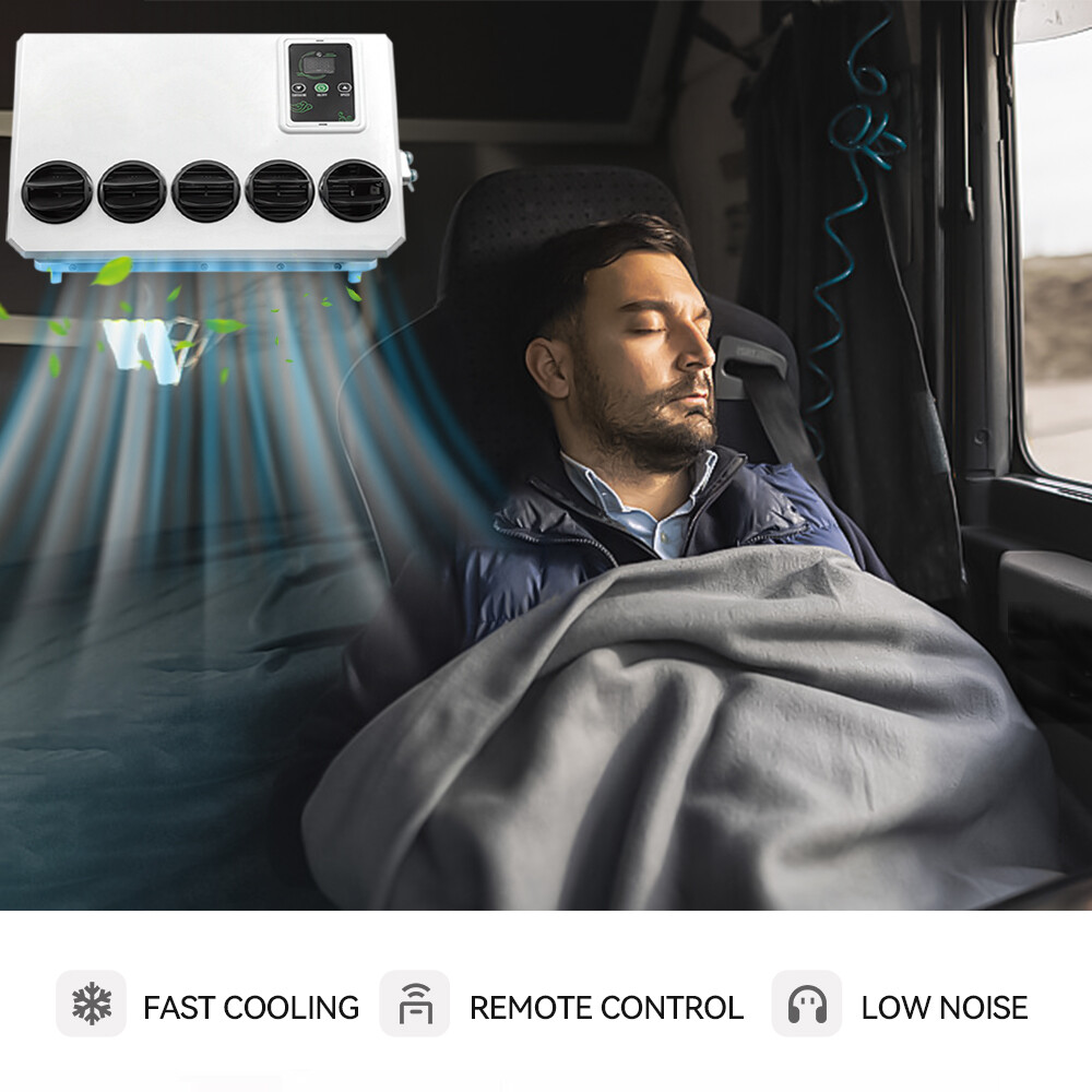 12V 12000BTU Truck Cab Air Conditioner Split A/C For Semi Trucks RV Caravan Vans