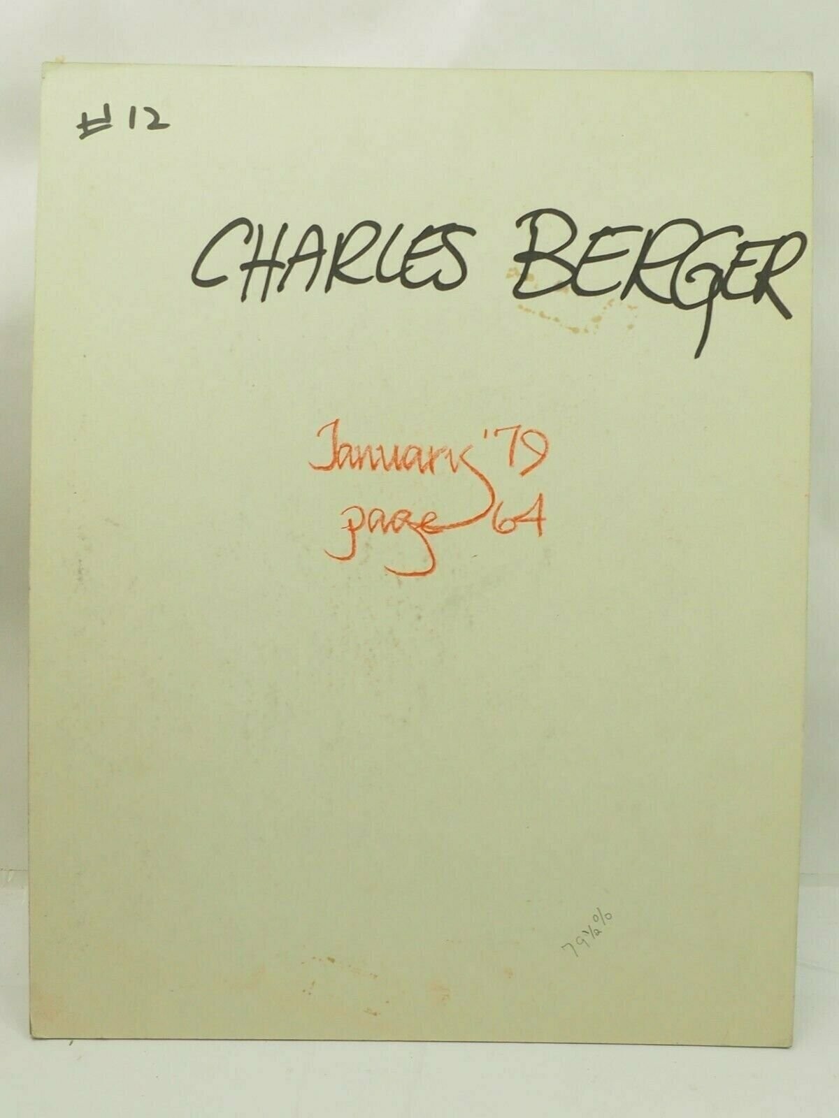 Historic Skylab Re-entry track Camera Ready Advertising ART Charles Berger 1979