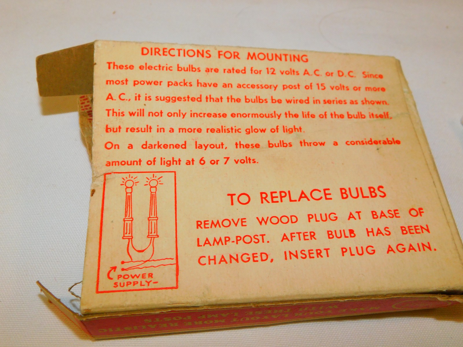 NOS 5 Vintage IDEAL Models H-O LAMP POSTS in Original Box No. B101