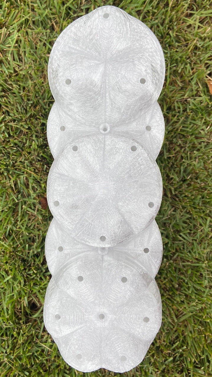 Surf Casting Plug Bag Fishing Lure Tubes Organizer Built In Divider Glow Triple