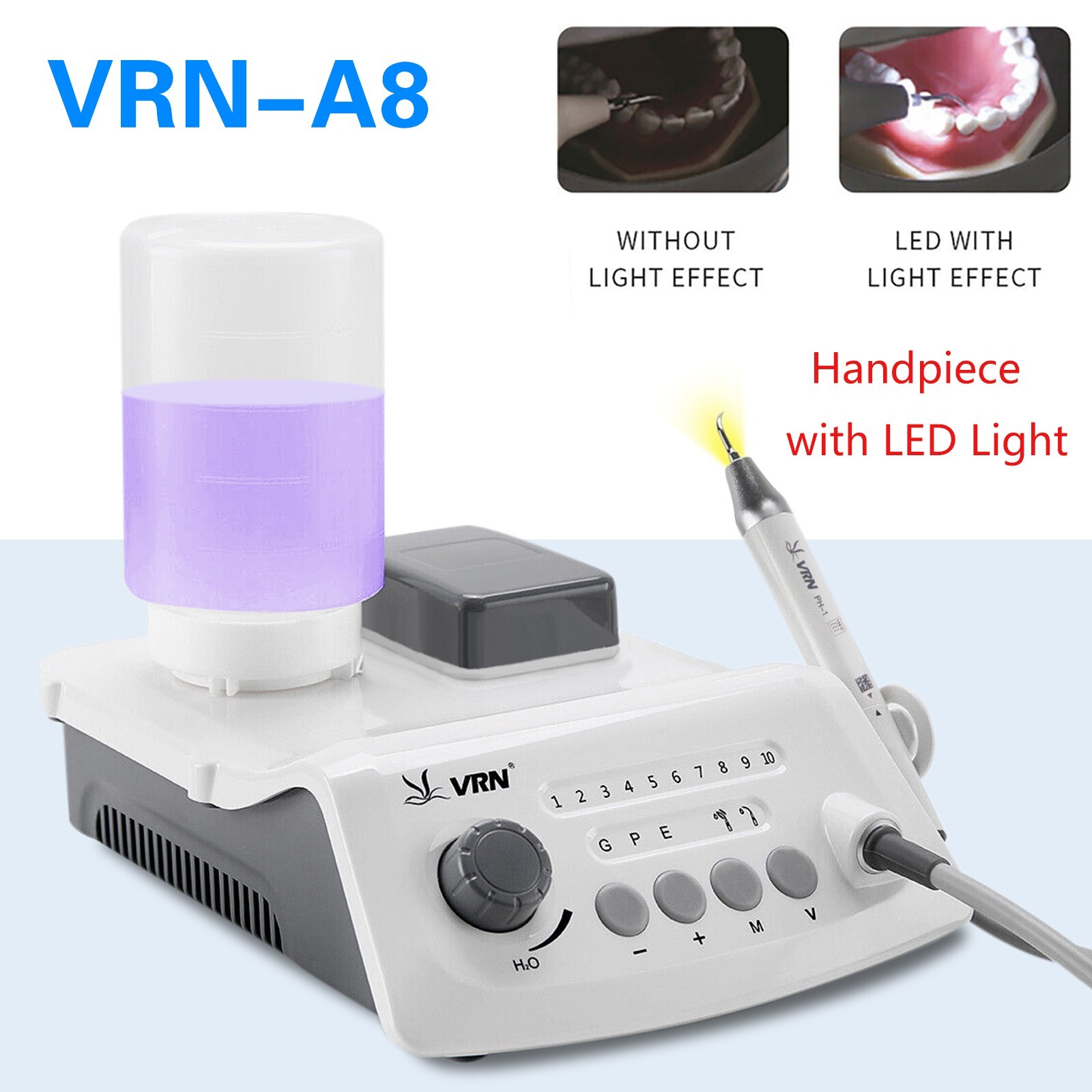LED Dental Ultrasonic Piezo Scaler Handpiece Bottles Fit EMS Cavitron Woodpecker