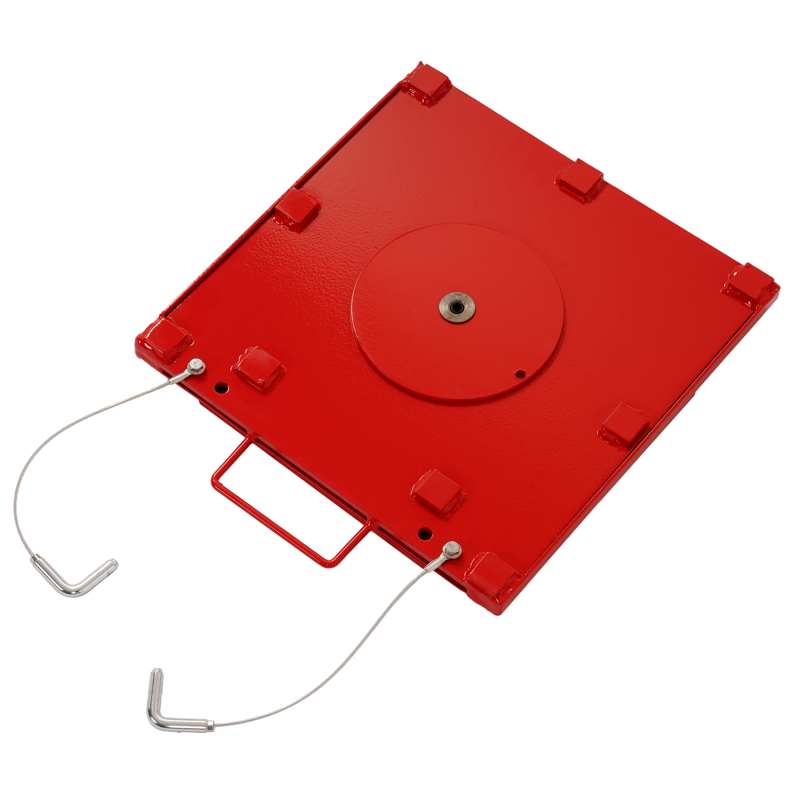 Red Steel Alignment Turn Plate Table For Passenger Car Truck 9000lb Capacity Set