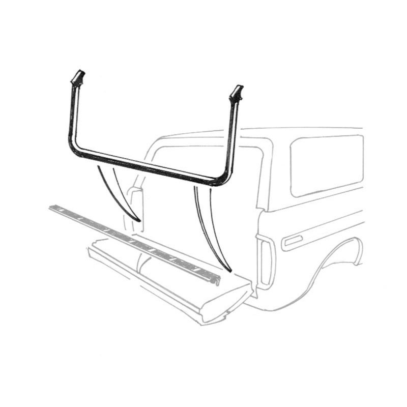 Tailgate to Body Seal 1 Piece 1978-96 Ford Bronco D8TZ-9841608-A