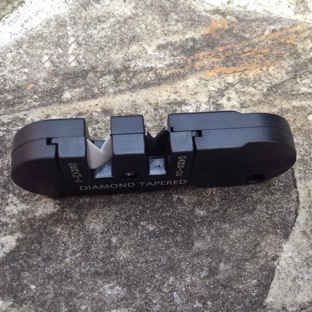 Outdoor Pocket EDC Folding Ceramic Carbide Diamond Tapered Knife Sharpener Fine