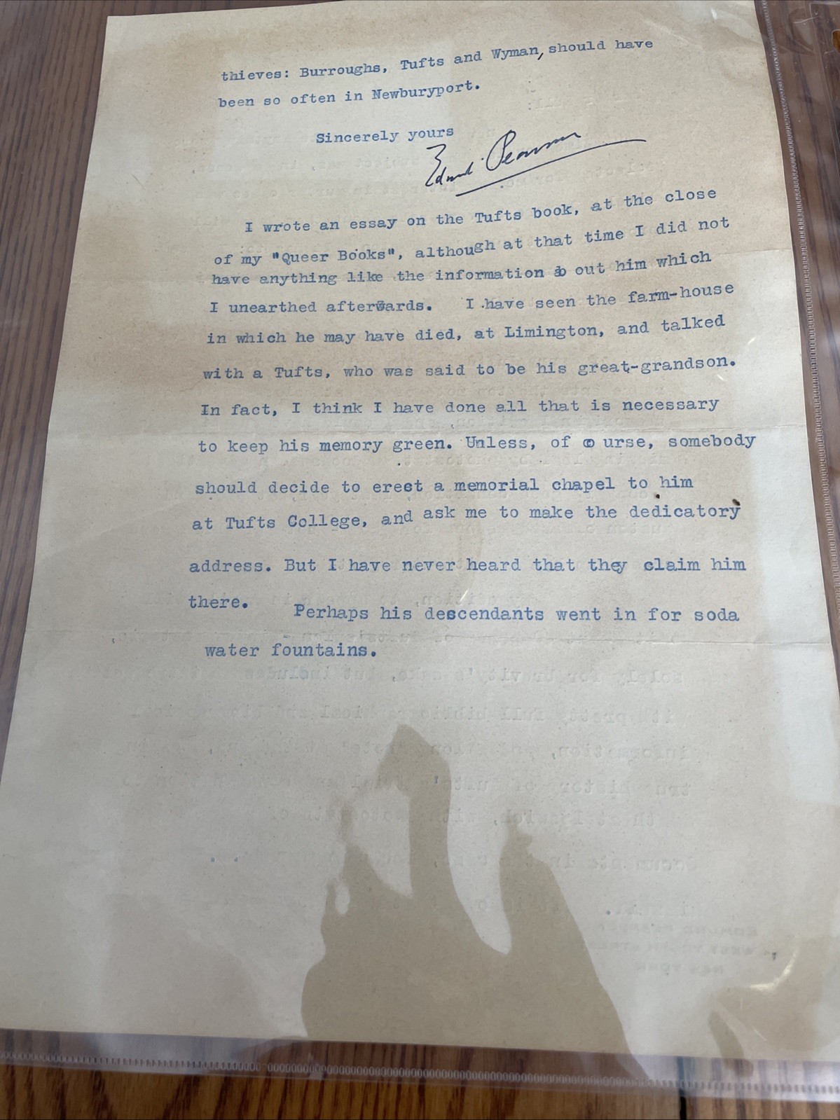 5 Signed 1930 Letters Edmund Lester Pearson Author Of True Crime Lizzie Borden