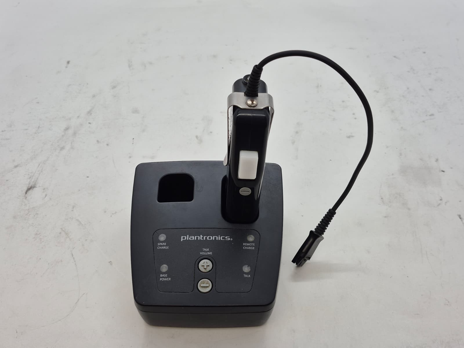 Plantronics CA12CDSY Push to Talk PTT Headset Adapter CA12CDSY W/ Battery