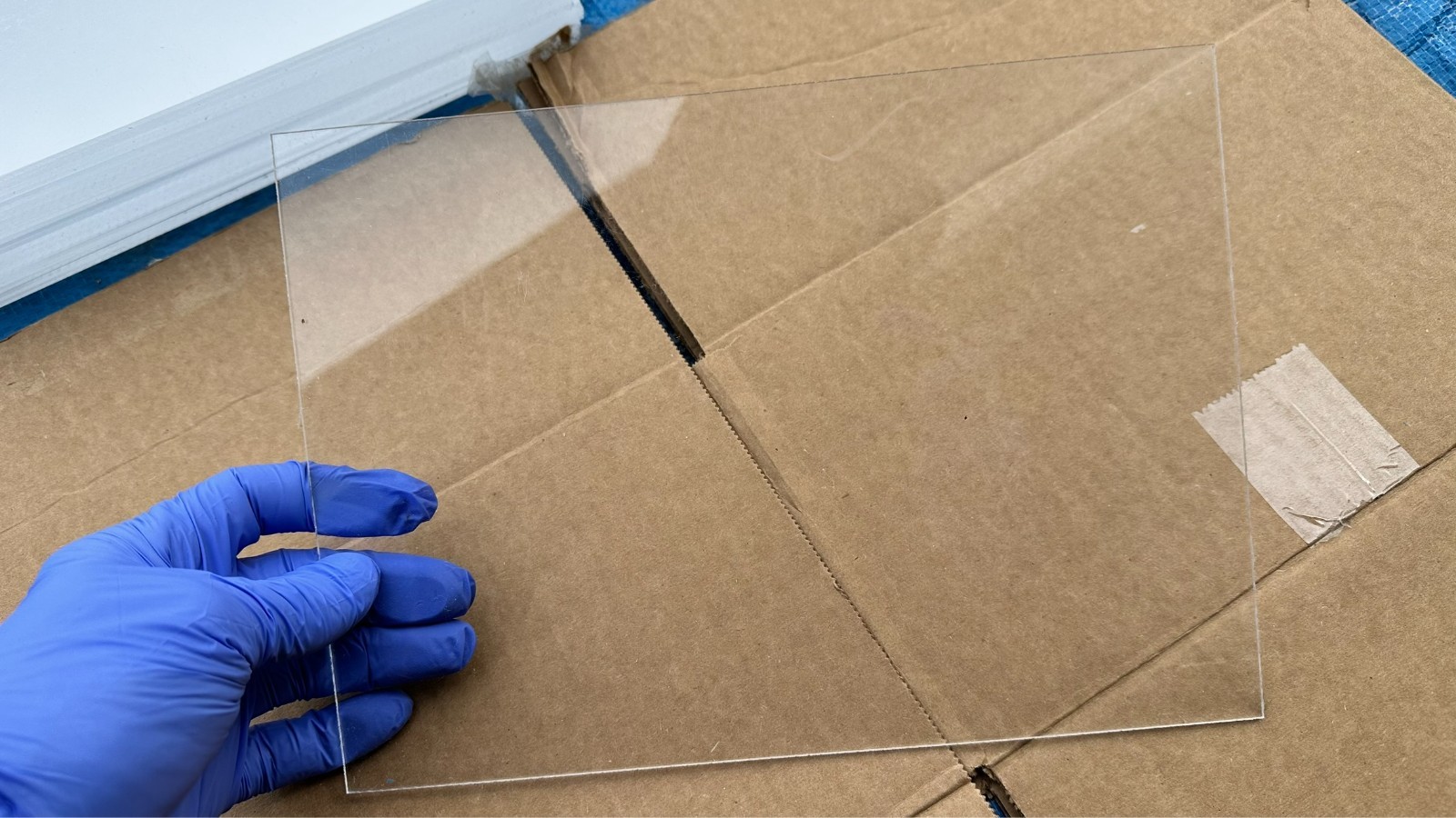 Lot of 10 New Sheets of 10-7/8" x 7-7/8" Acrylic Clear Plexiglass Plexi