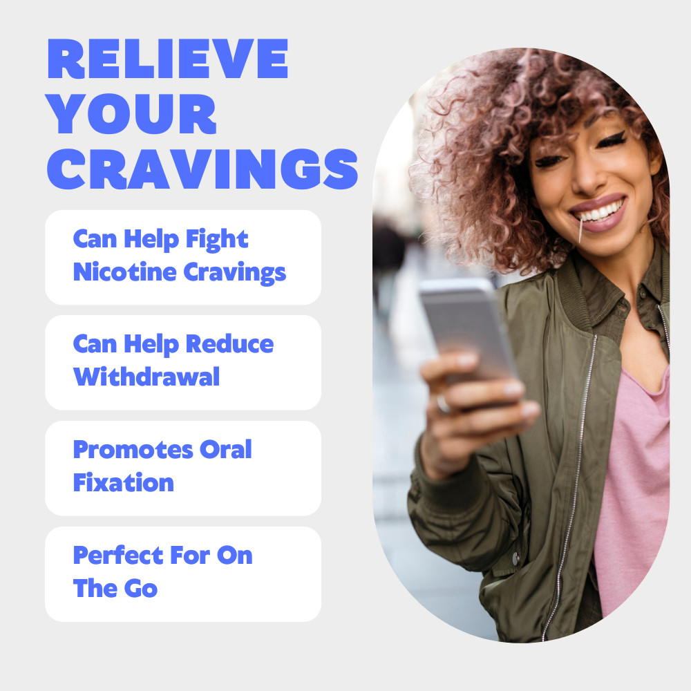 Quit-NIC Infused Flavored Toothpicks to Help Quit Smoking Cool Menthol 3 Pack