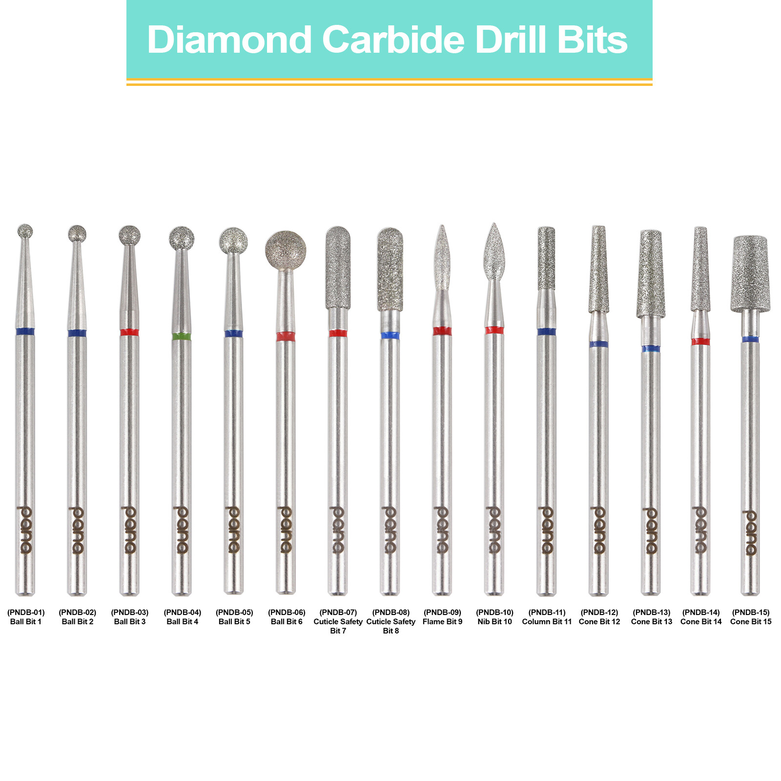 PANA 3/32” Diamond Nail Drill Bit Cuticle Nail Drill Bit