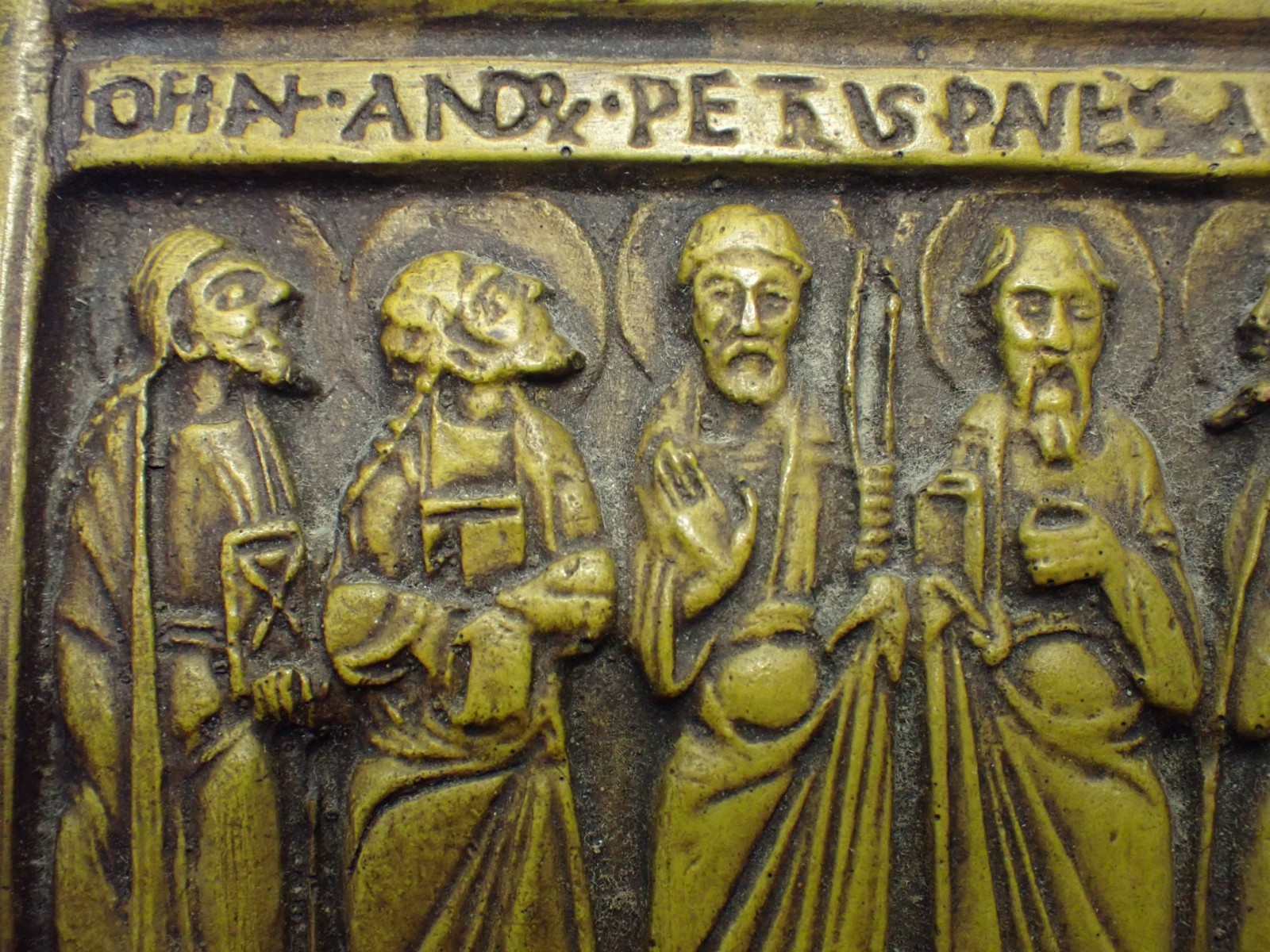 vintage MONASTERY wall PLAQUE / 12 APOSTLES of JESUS