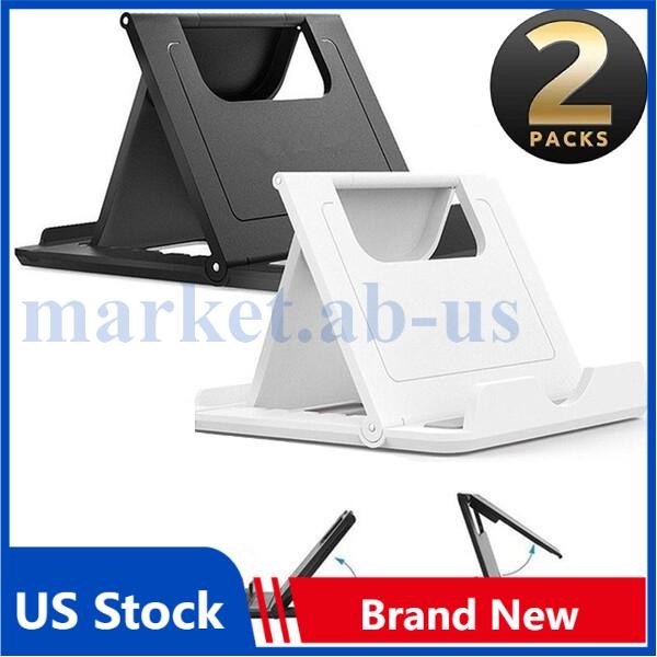2-Pack NEW Phone Holder Foldable Desk Stand Multi-Angle Mount For iPhone Samsung