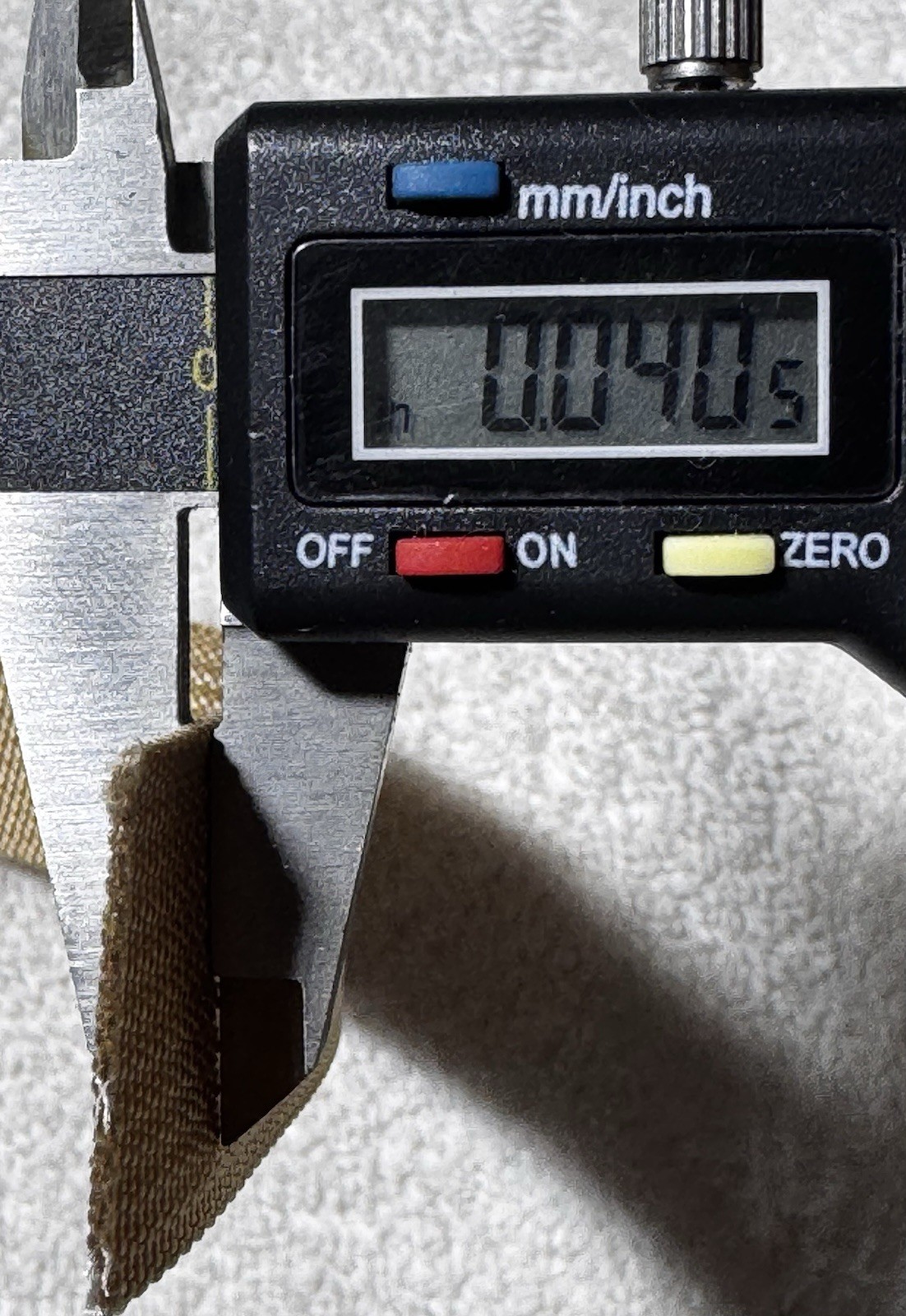 Military webbing 1" Nylon Tan Class 2 Mil Spec 1 mm thick 100 yard rolls.