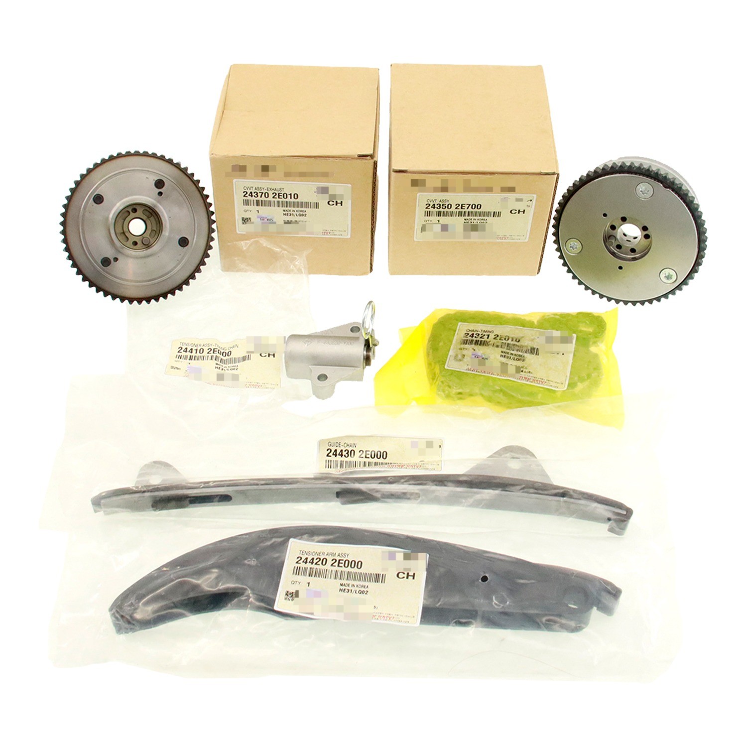 6PCS New Timing Chain Kit & VVT Gears for 2017-2020 Elantra Sedan 2.0L US STOCK