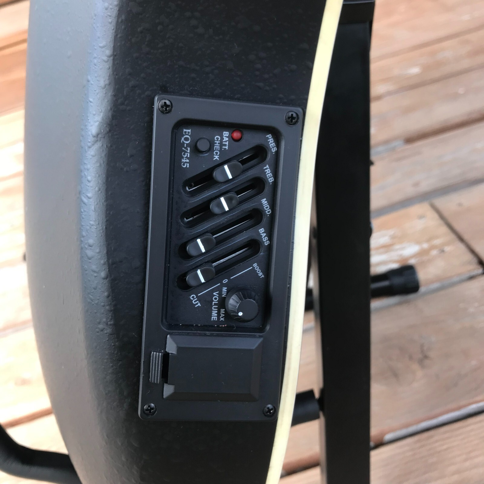 Red Acoustic Electric Guitar, Full Size with Cutaway, Round ABS Back, Gig Bag