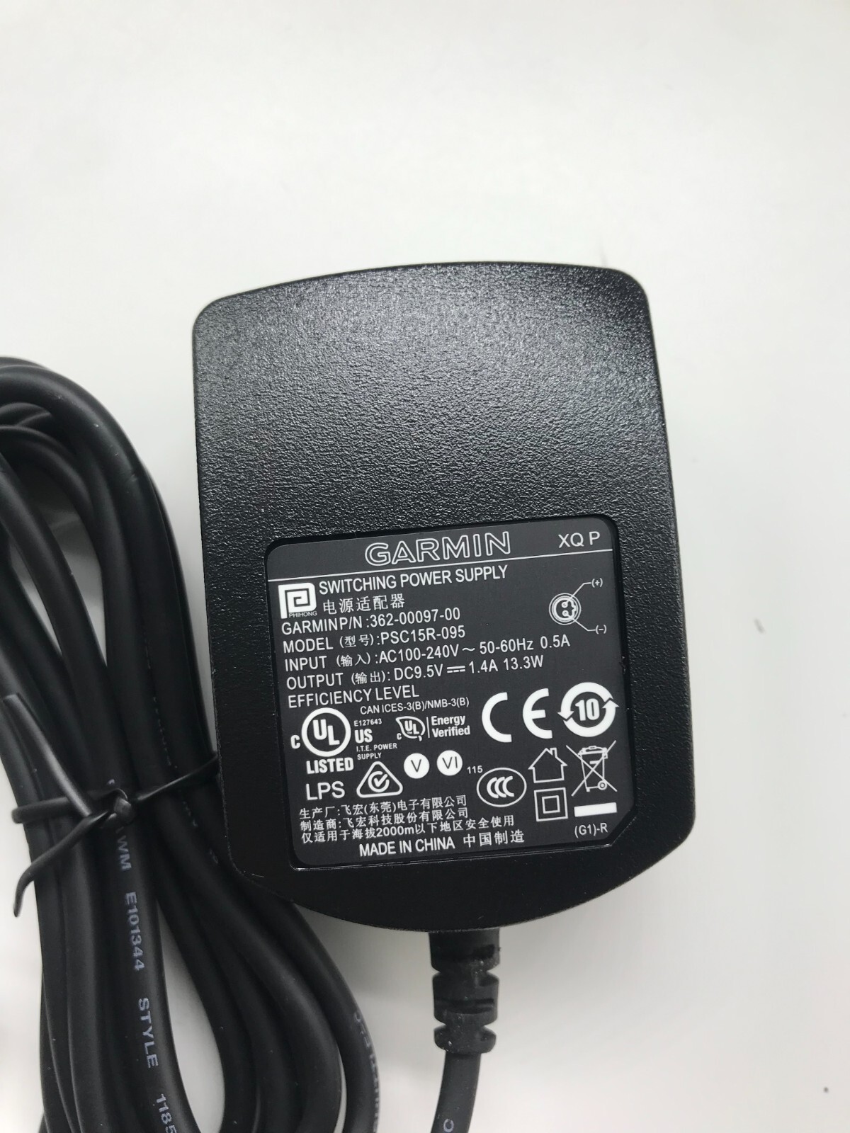 Original Garmin AC Charger adapter 9.5V 1.4A Power cable for Rino 655T 650 610