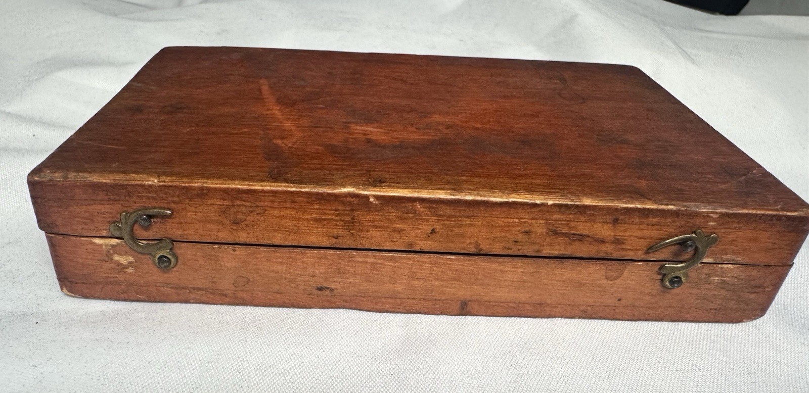 Antique late 1800s Drafting Set in Refinished Wooden Box.