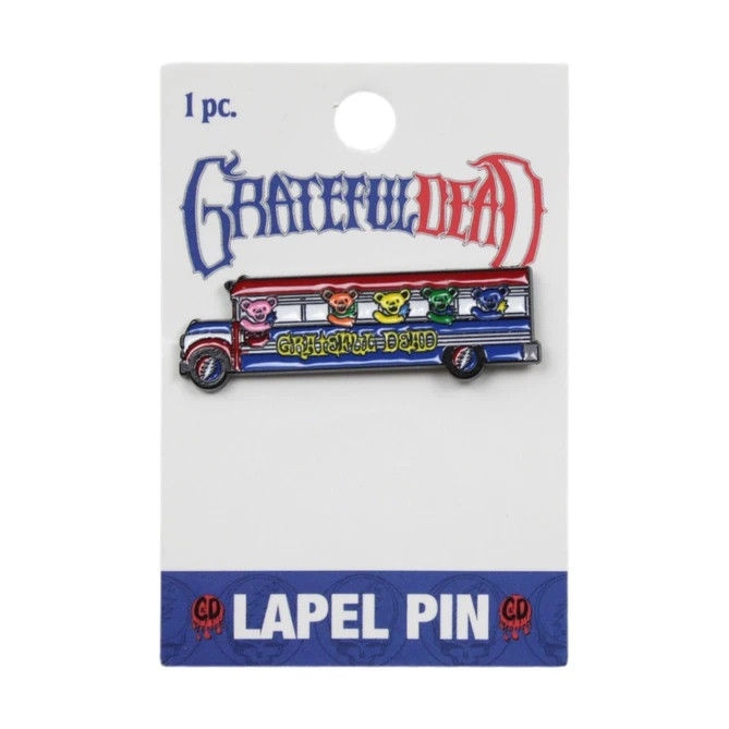 Grateful Dead – Jerry Bears Riding in Bus Enamel Pin