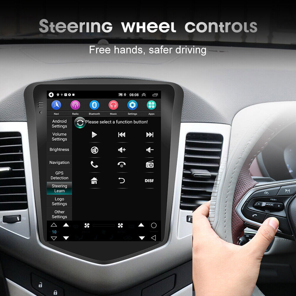 Android 13 Apple Carplay GPS NAVI Car Radio Stereo IPS For Chevy Cruze 2009-2015