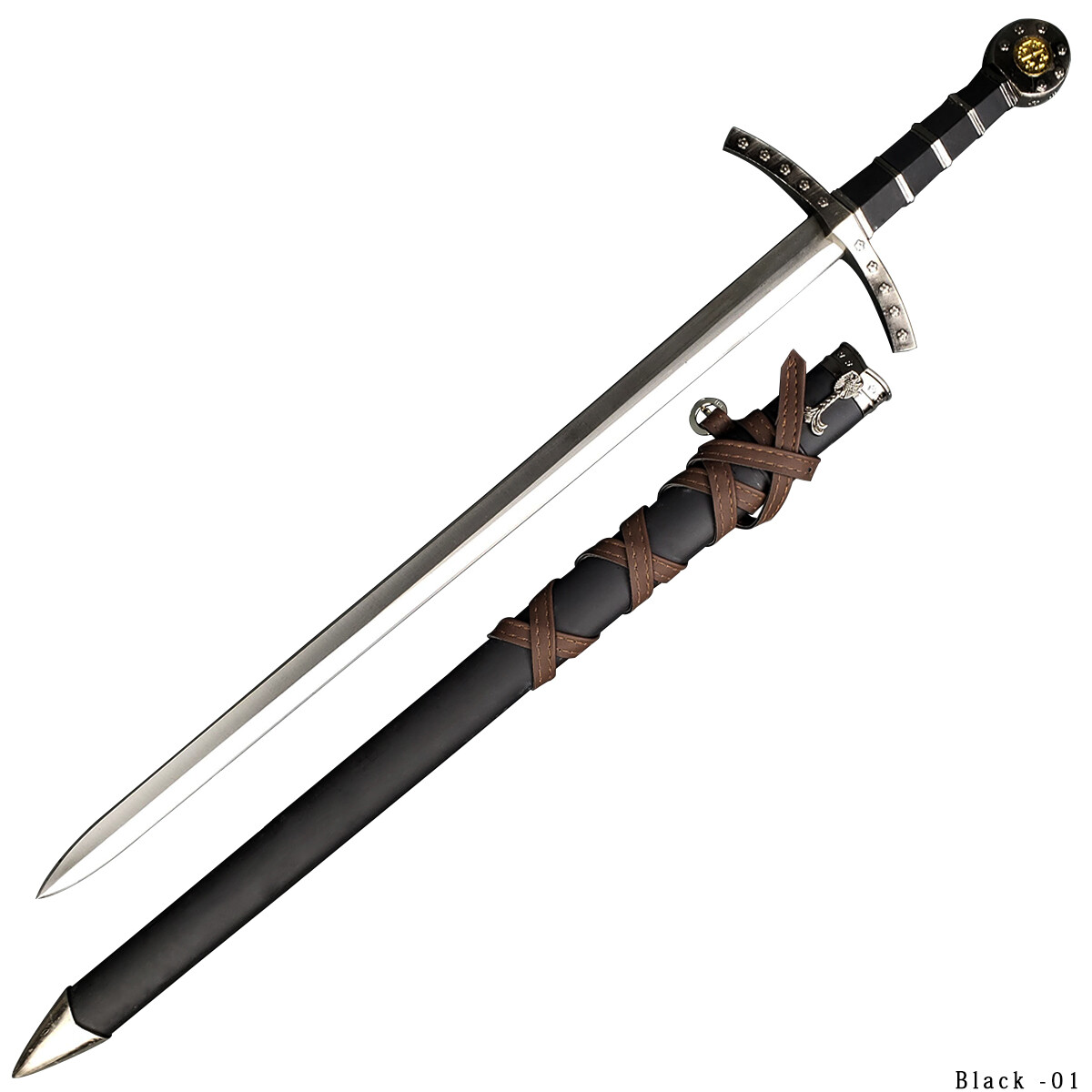 Prince Sword with Sheath, Crusader Knight Templar Short Sword