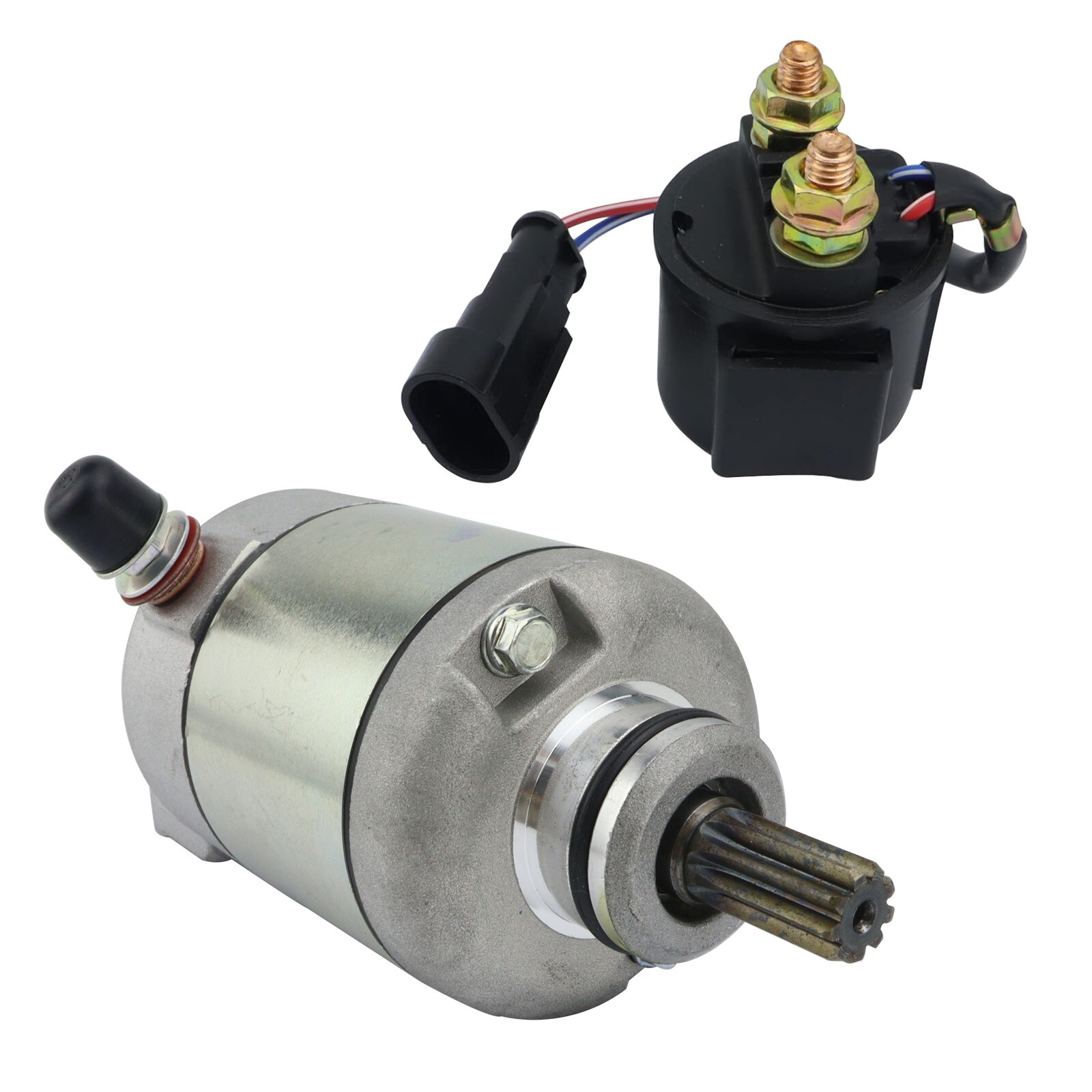 Starter Motor & Solenoid Relay for Polaris Outlaw 525 2007-2011 19620 4011801