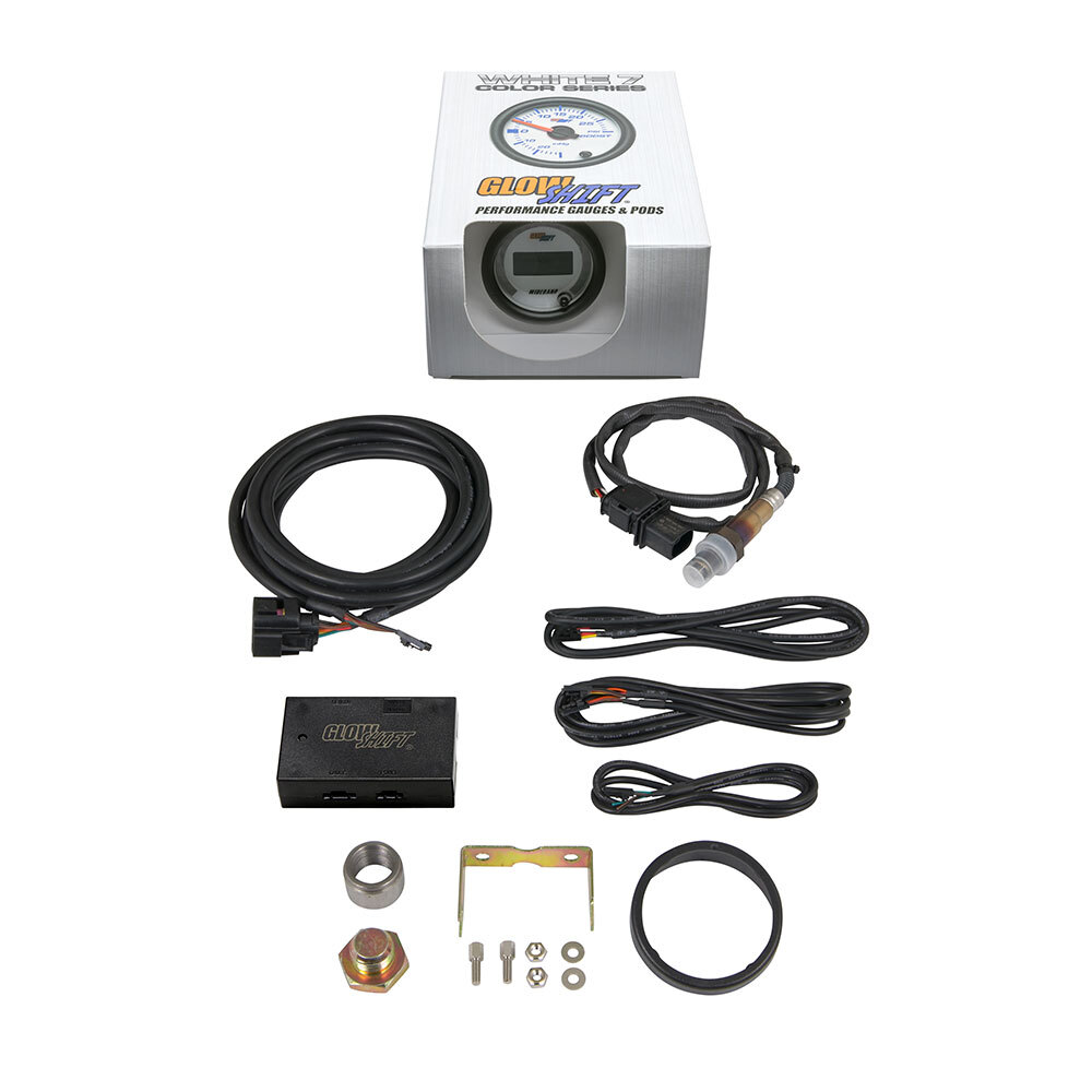 52mm GlowShift White 7 Series Digital Wideband Air/Fuel Gauge