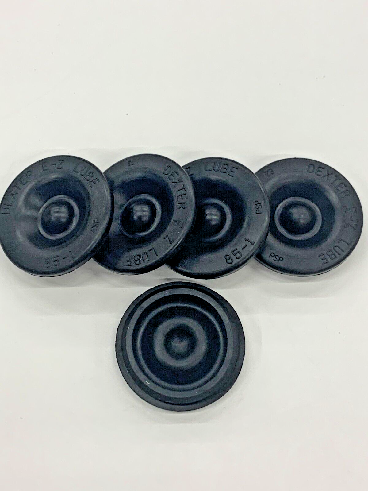 5 Pack GENUINE DEXTER EZ Lube Grease Cap Rubber Plug Rubber Insert Trailer Axle
