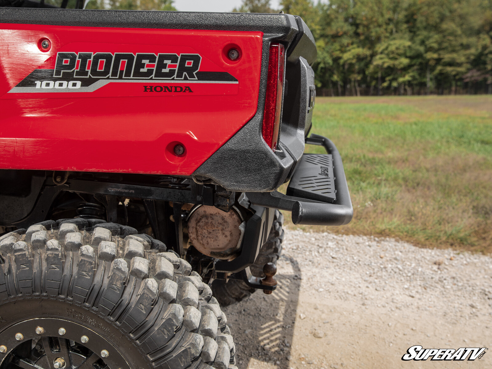 SuperATV Heavy Duty Rear Bumper for Honda Pioneer 1000 (2016+)