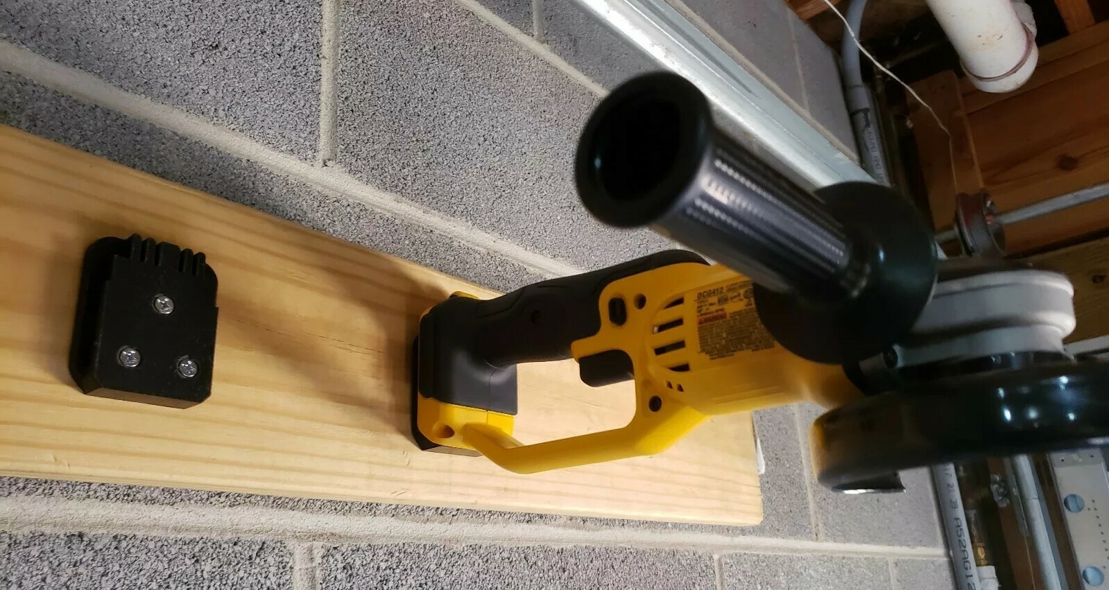 **2 Pack** Dewalt YELLOW 20V Battery Slot Tool Holder Mount