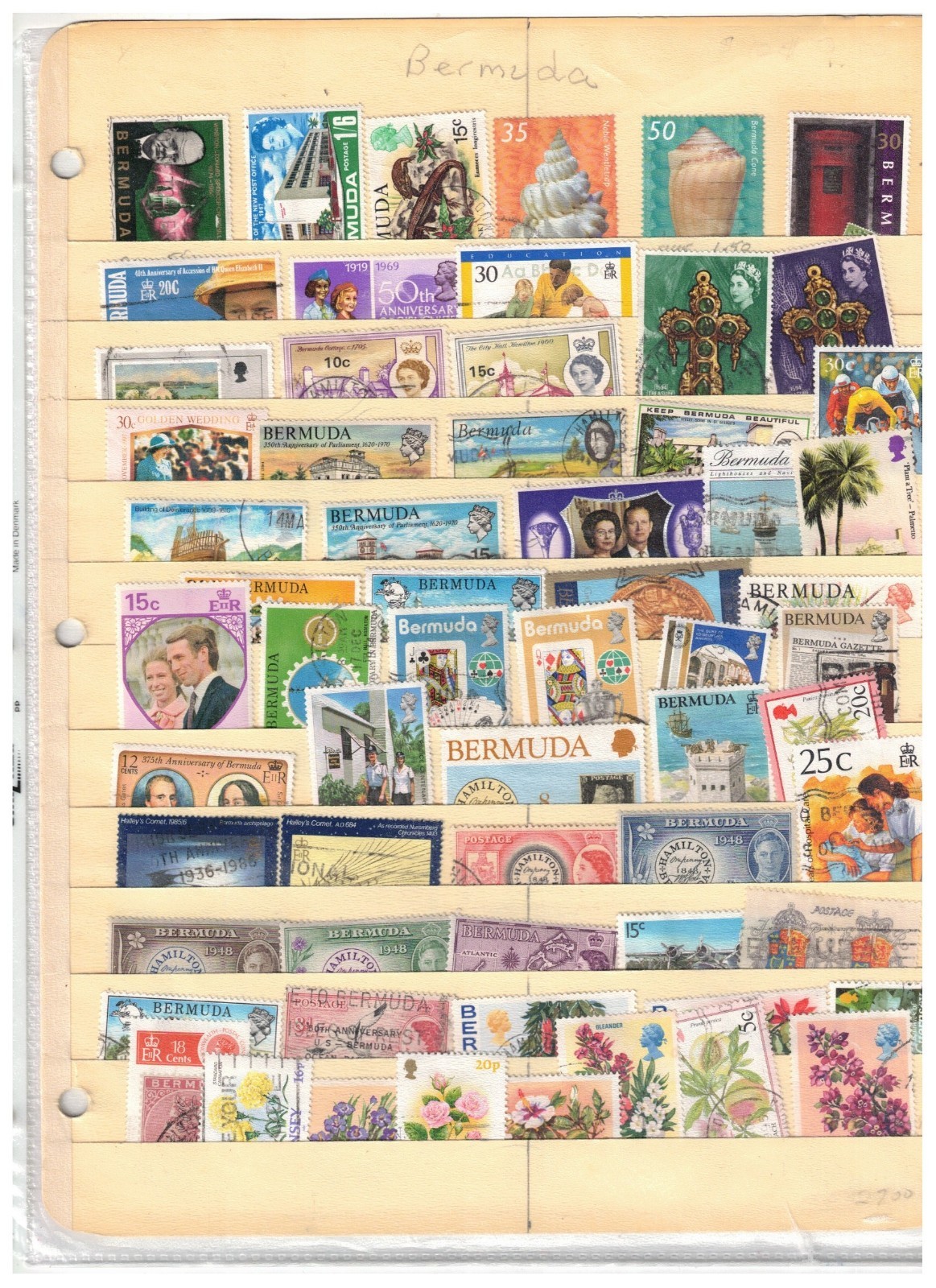 BERMUDA COLLECTION of 60 USED cat $25.++  LOT  303-44