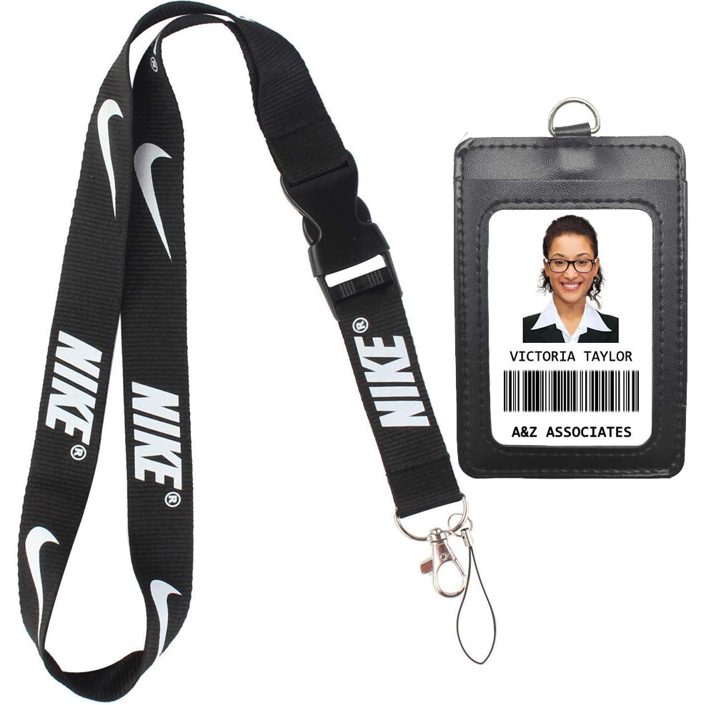 Nike 10 Pieces Set Lanyard Detachable Keychain Badge ID 10-Pack Multicolor