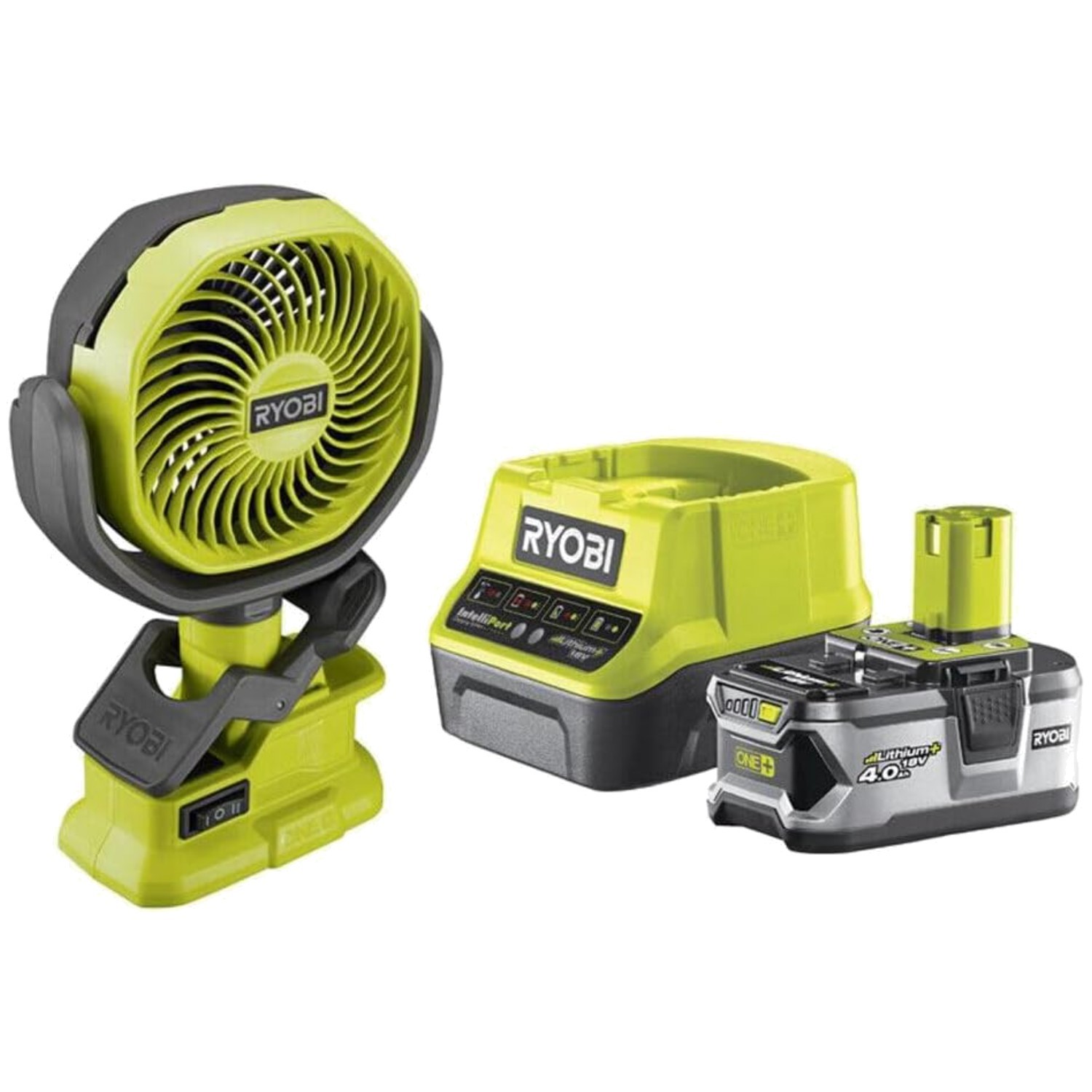 Cordless 18V Adjustable Clip-On Fan - Multi-Directional Airflow for EVERY Space