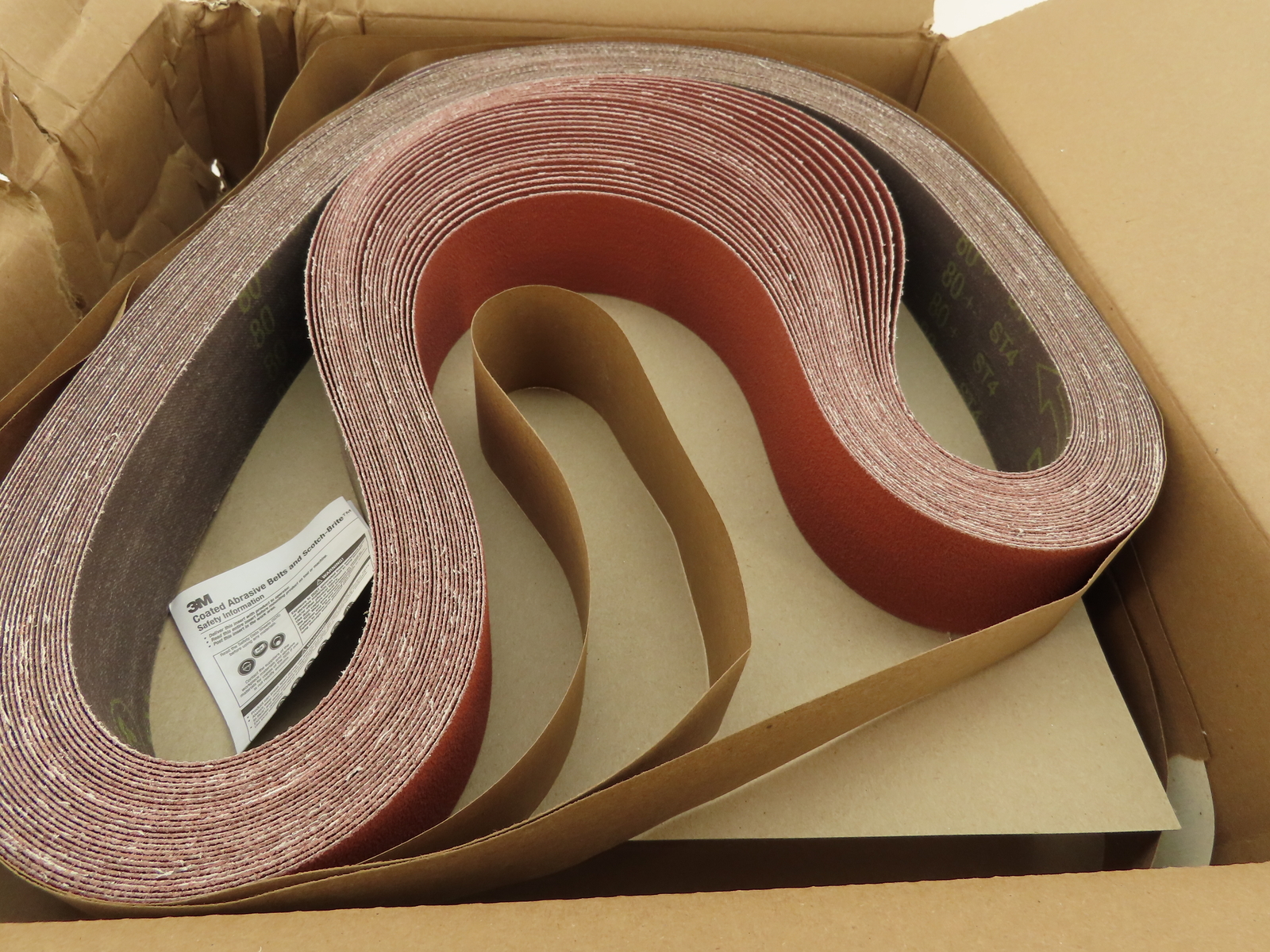 3M 69892 Cubitron II Cloth Belts Singleflex Filmlok 80 Grit Lot Of 50 Belts