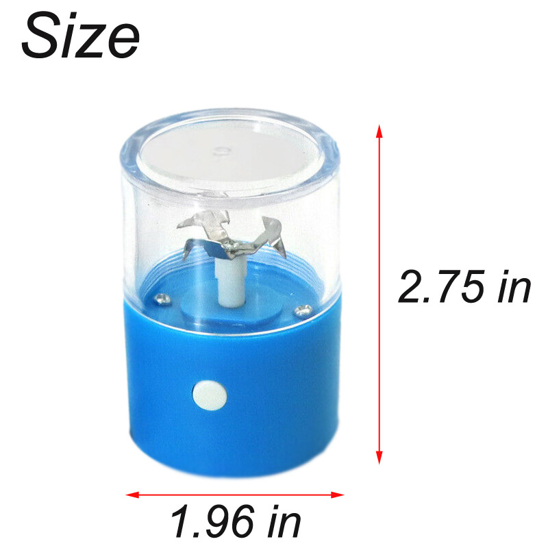 Electric Portable Auto Herb Grinding Crusher Machine / Rechargeable/USB-Blue