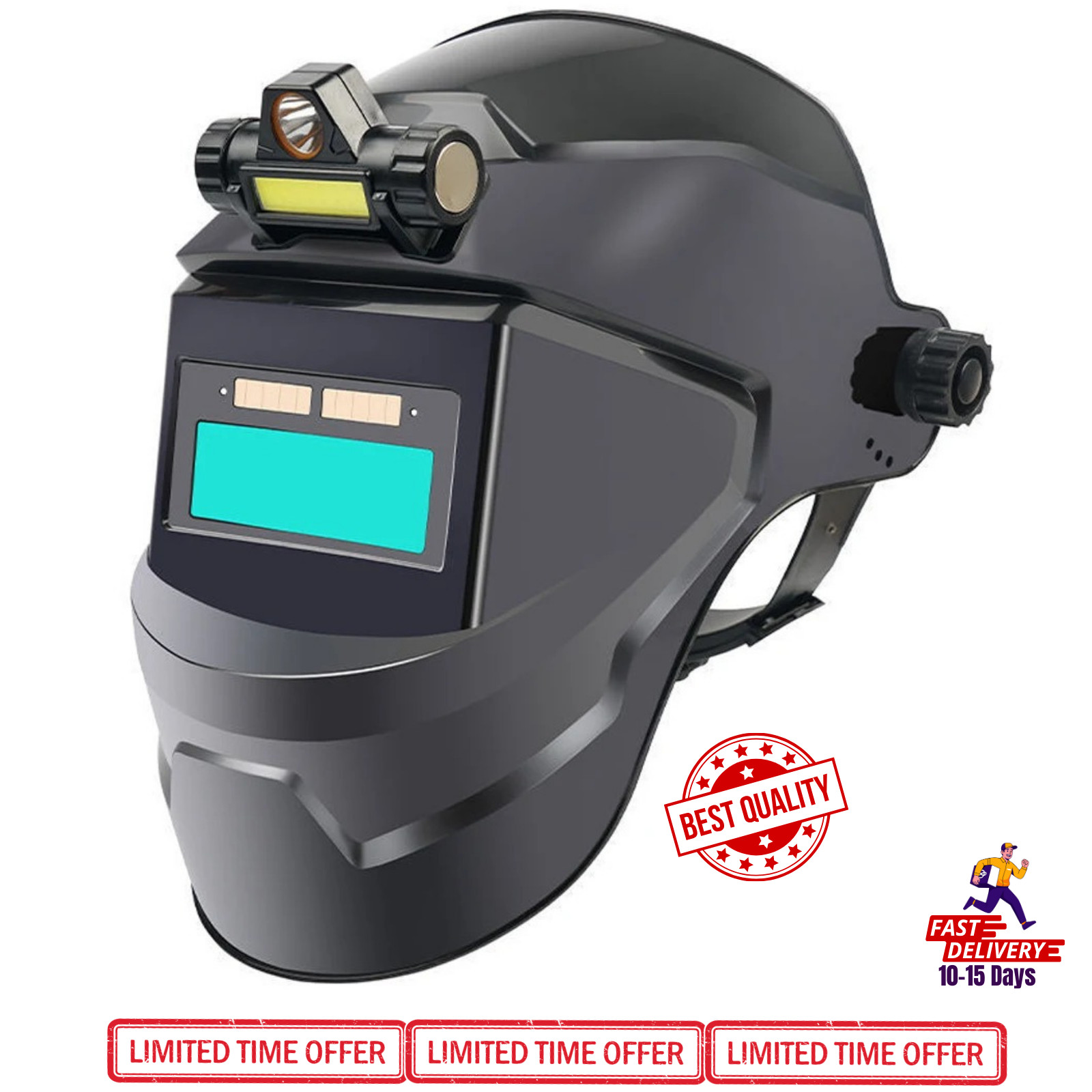 Solar Auto Darkening Welding Helmet True Color Large View Mask Hood MIG TIG ARC