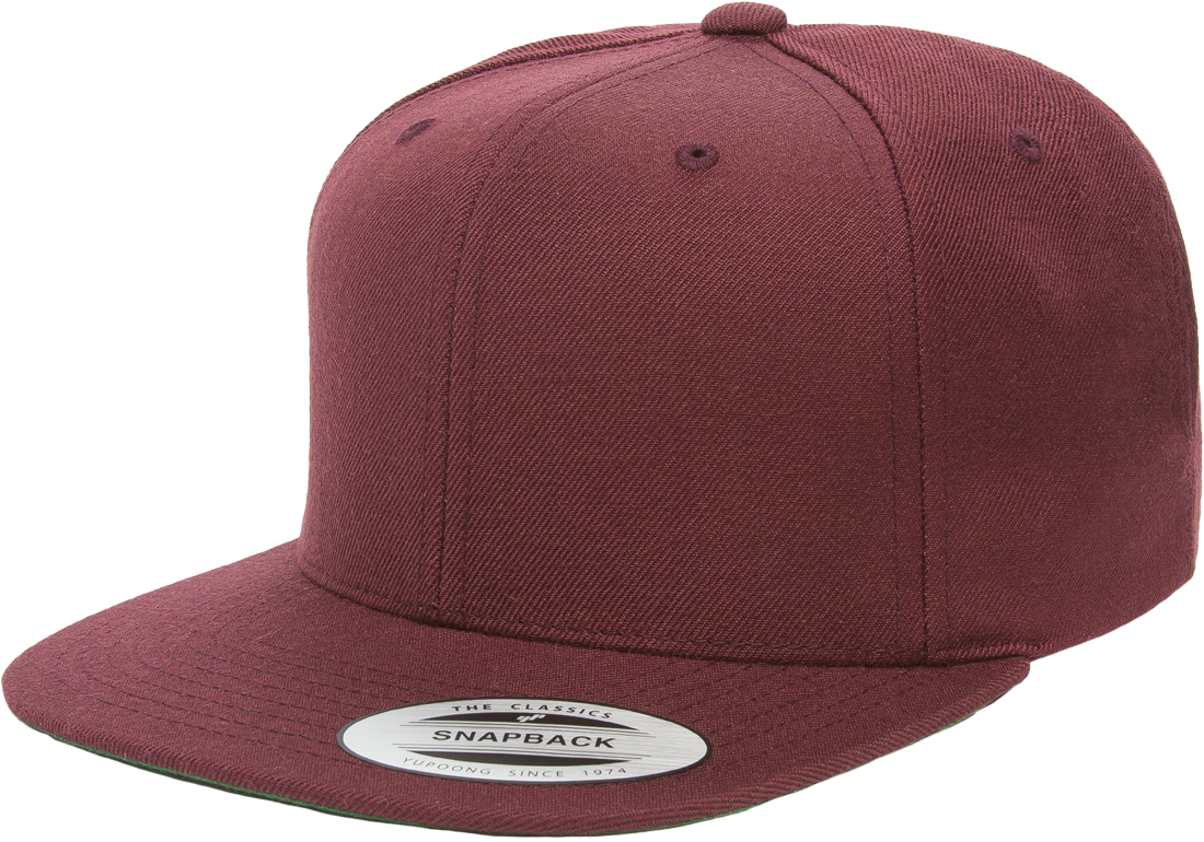 Yupoong Classic Snapback Hat Baseball Cap Plain Blank Snap Back 6089 Adjustable